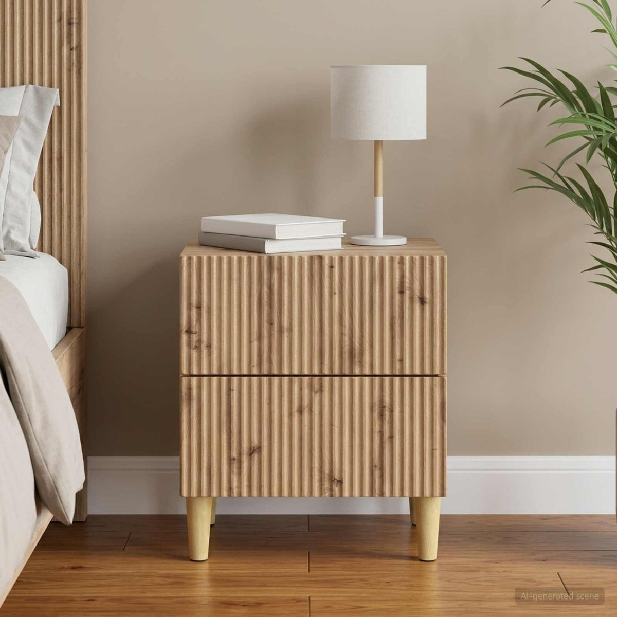 Nachttisch Artisan-Eiche 43 x 34,5 x 48 cm Holzwerkstoff