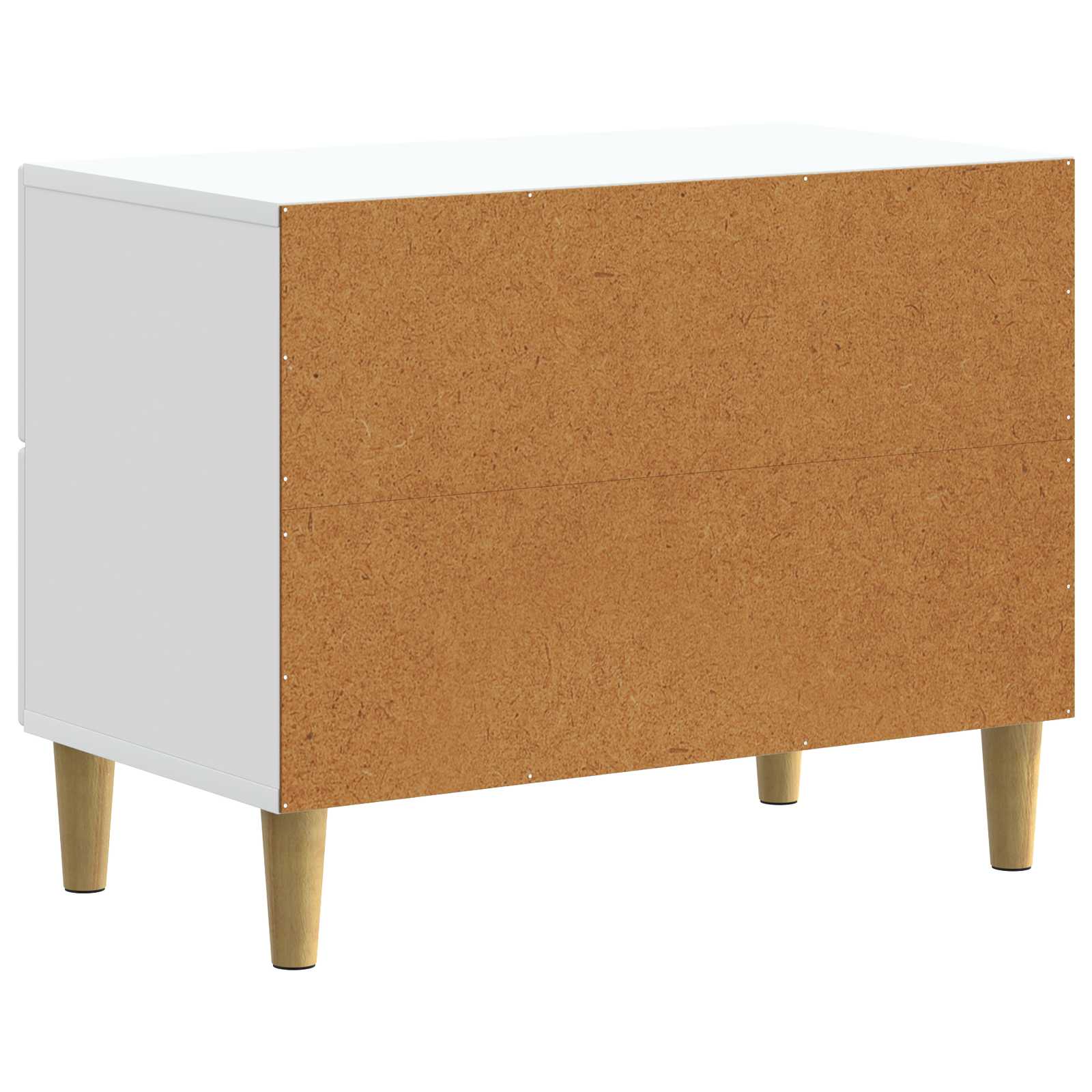 Nachttisch mit Schubladen Weiß 62 x 34,5 x 48 cm Holzwerkstoff