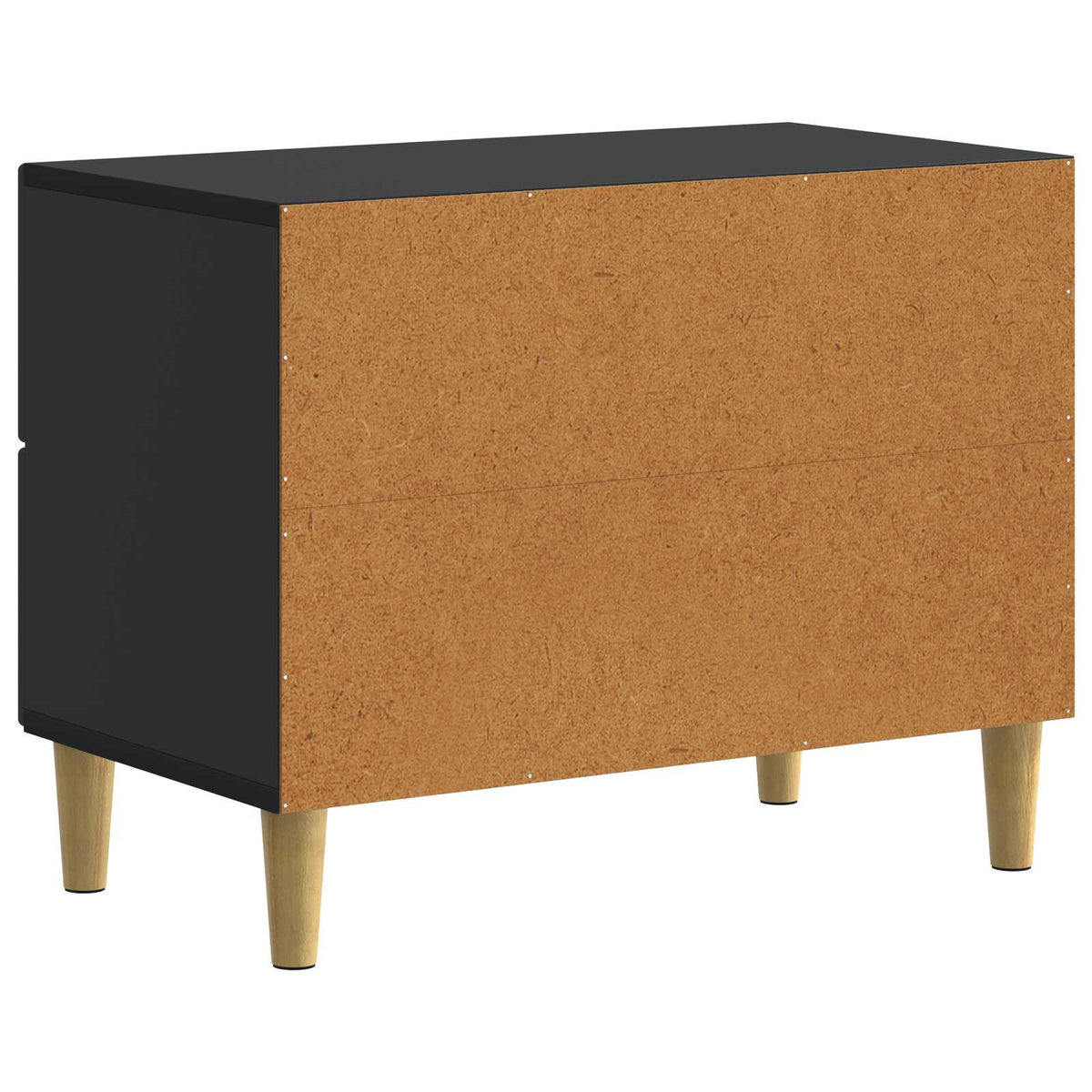 Nachttisch Schwarz 62 x 34,5 x 48 cm Holzwerkstoff