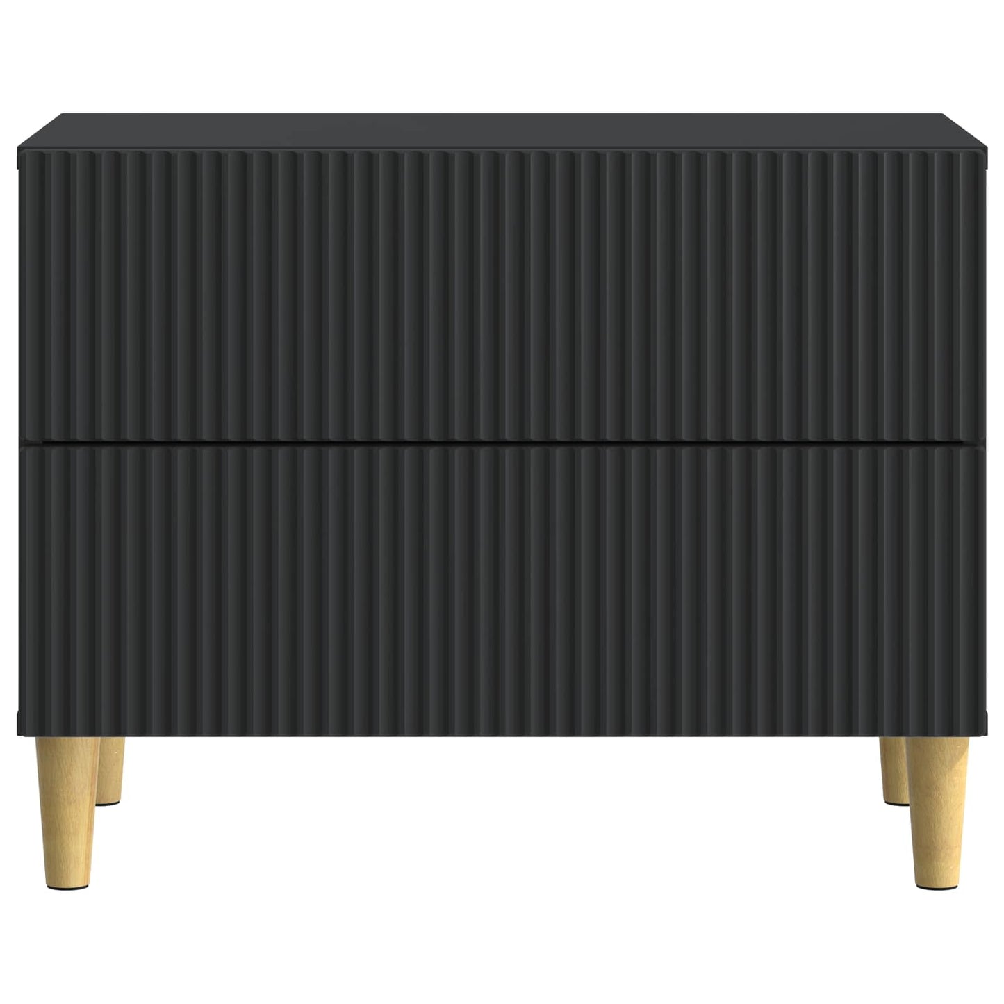 Nachttisch Schwarz 62 x 34,5 x 48 cm Holzwerkstoff