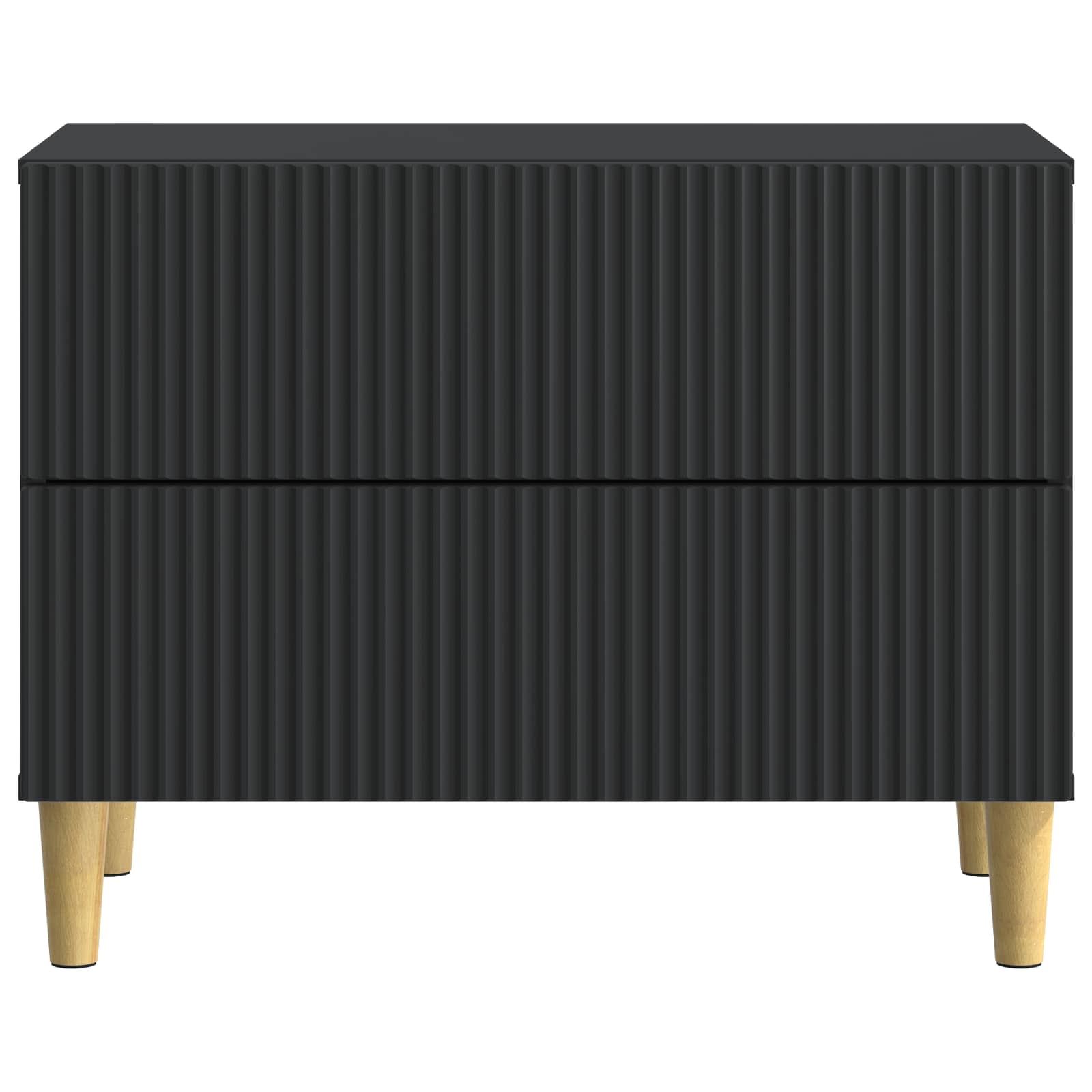 Nachttisch Schwarz 62 x 34,5 x 48 cm Holzwerkstoff