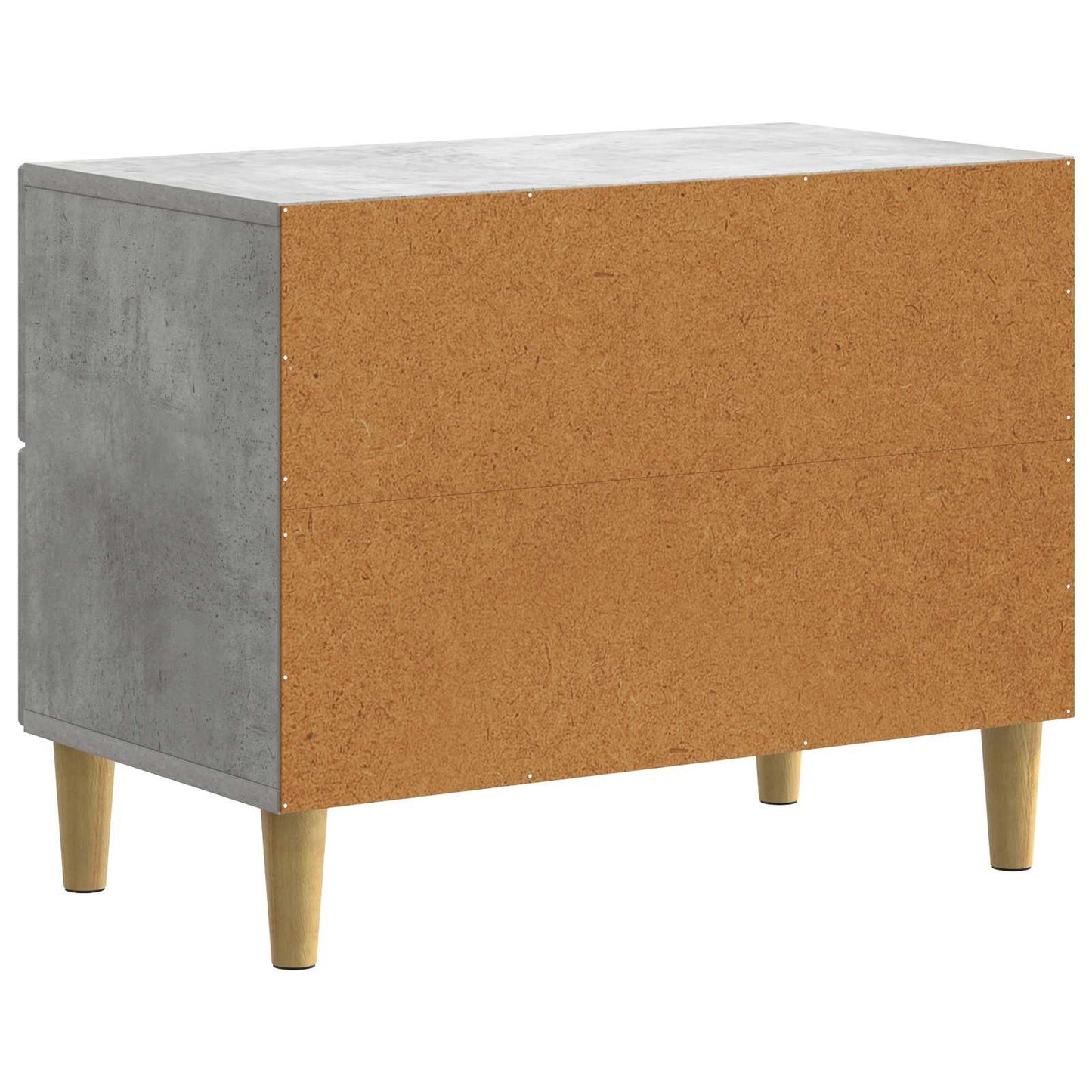 Nachttisch Betongrau 62 x 34,5 x 48 cm Holzwerkstoff