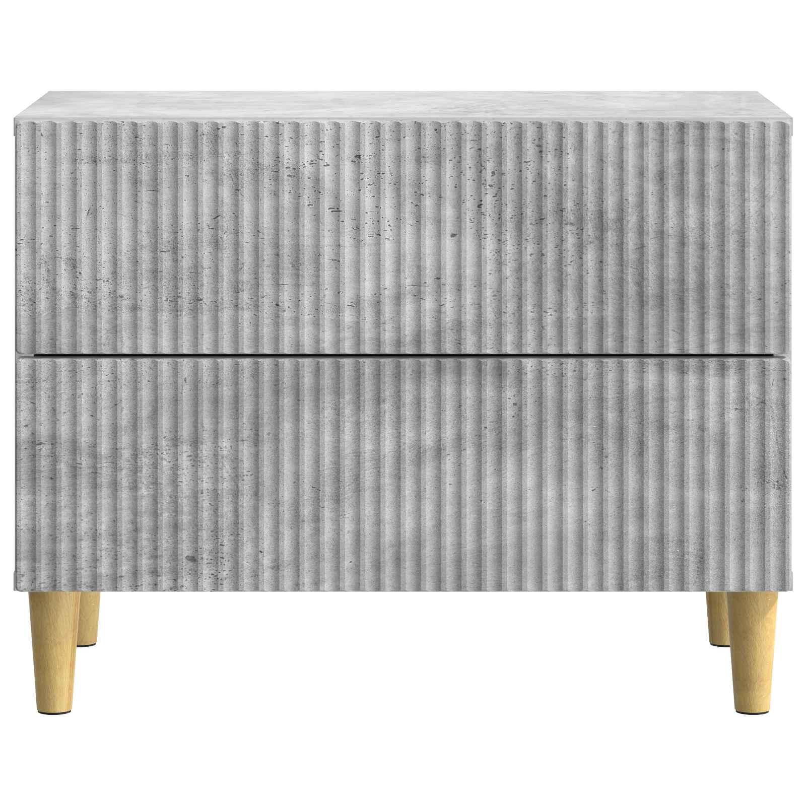Nachttisch Betongrau 62 x 34,5 x 48 cm Holzwerkstoff