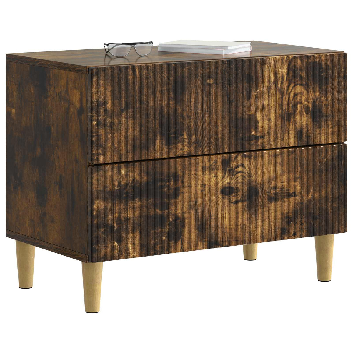 Nachttisch Geräucherte Eiche 62 x 34,5 x 48 cm Holzwerkstoff