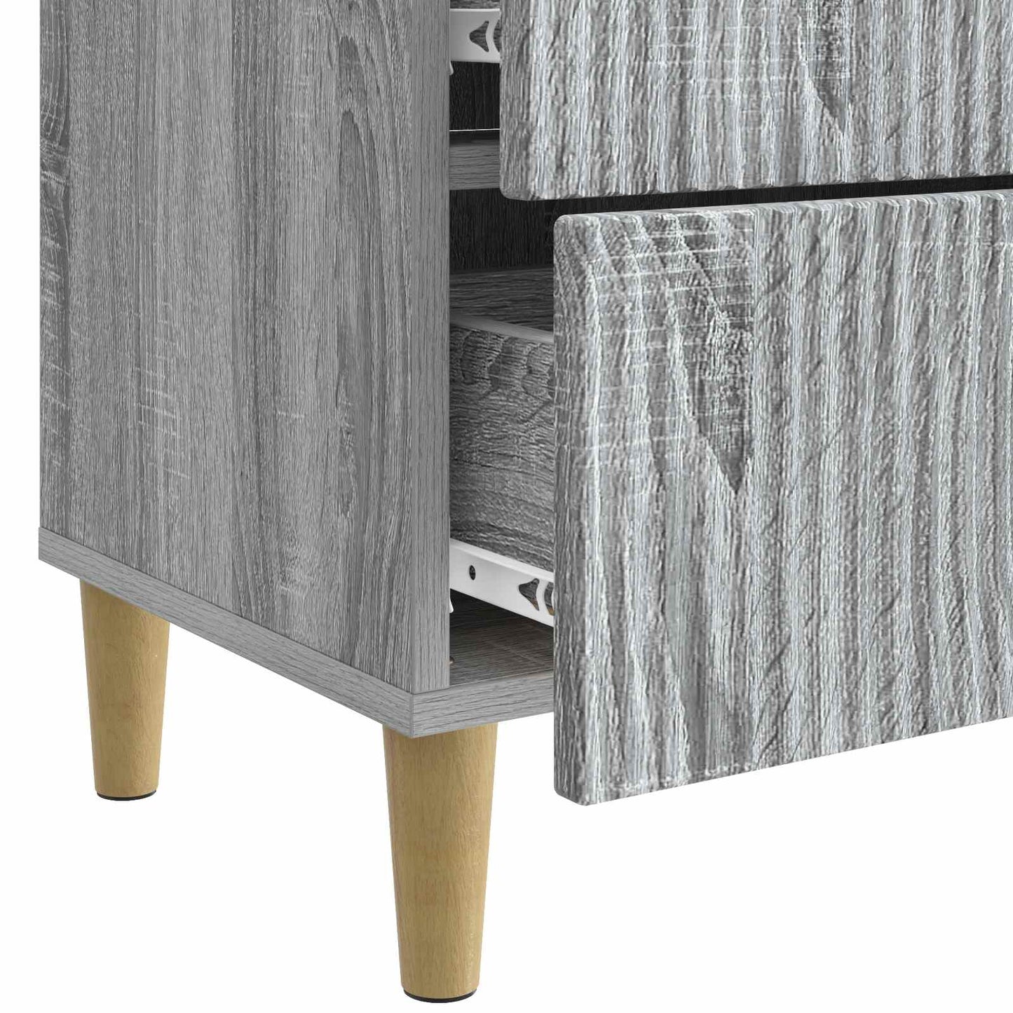 Nachttisch Graues Sonoma 62 x 34,5 x 48 cm Holzwerkstoff