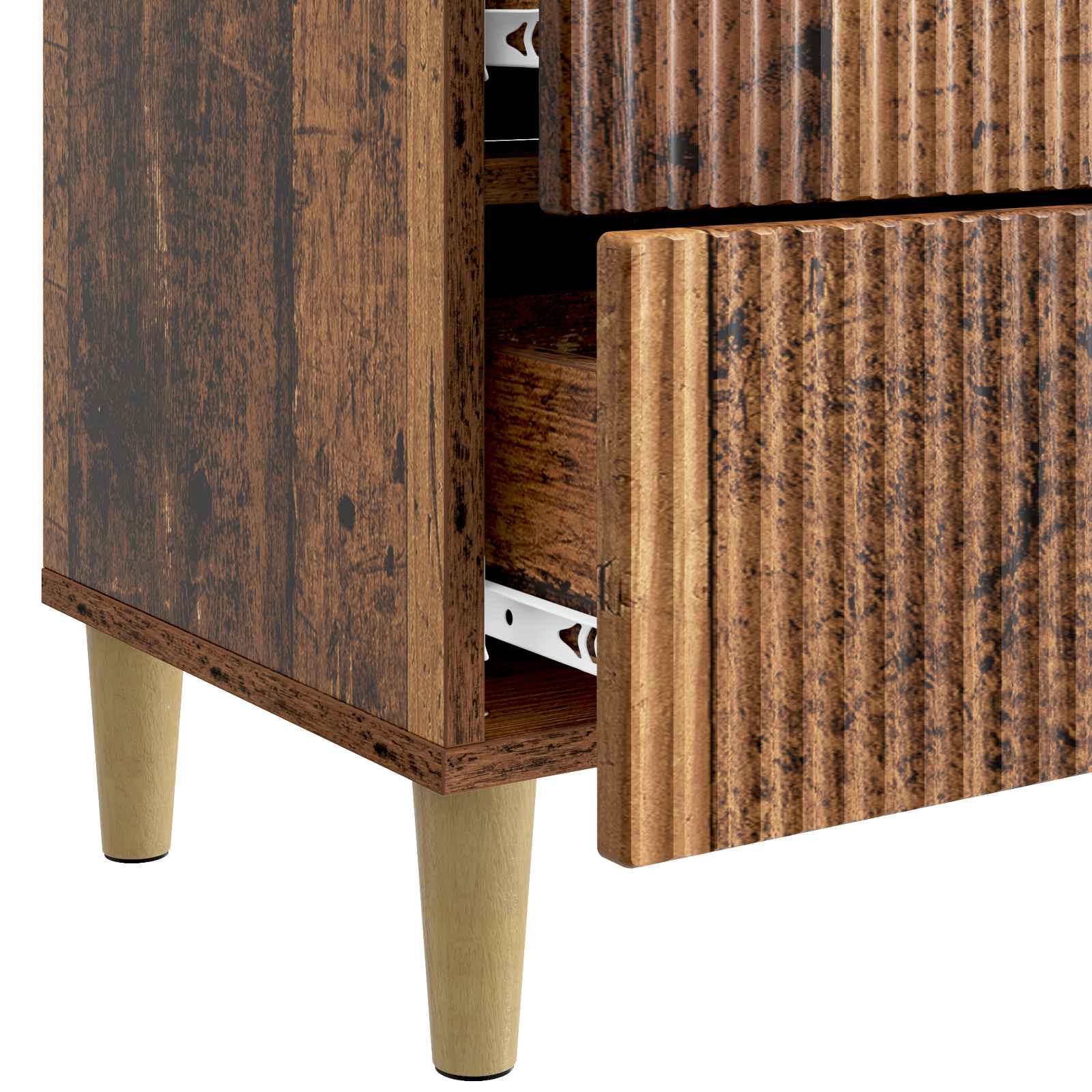 Nachttisch Altholz 62 x 34,5 x 48 cm Holzwerkstoff