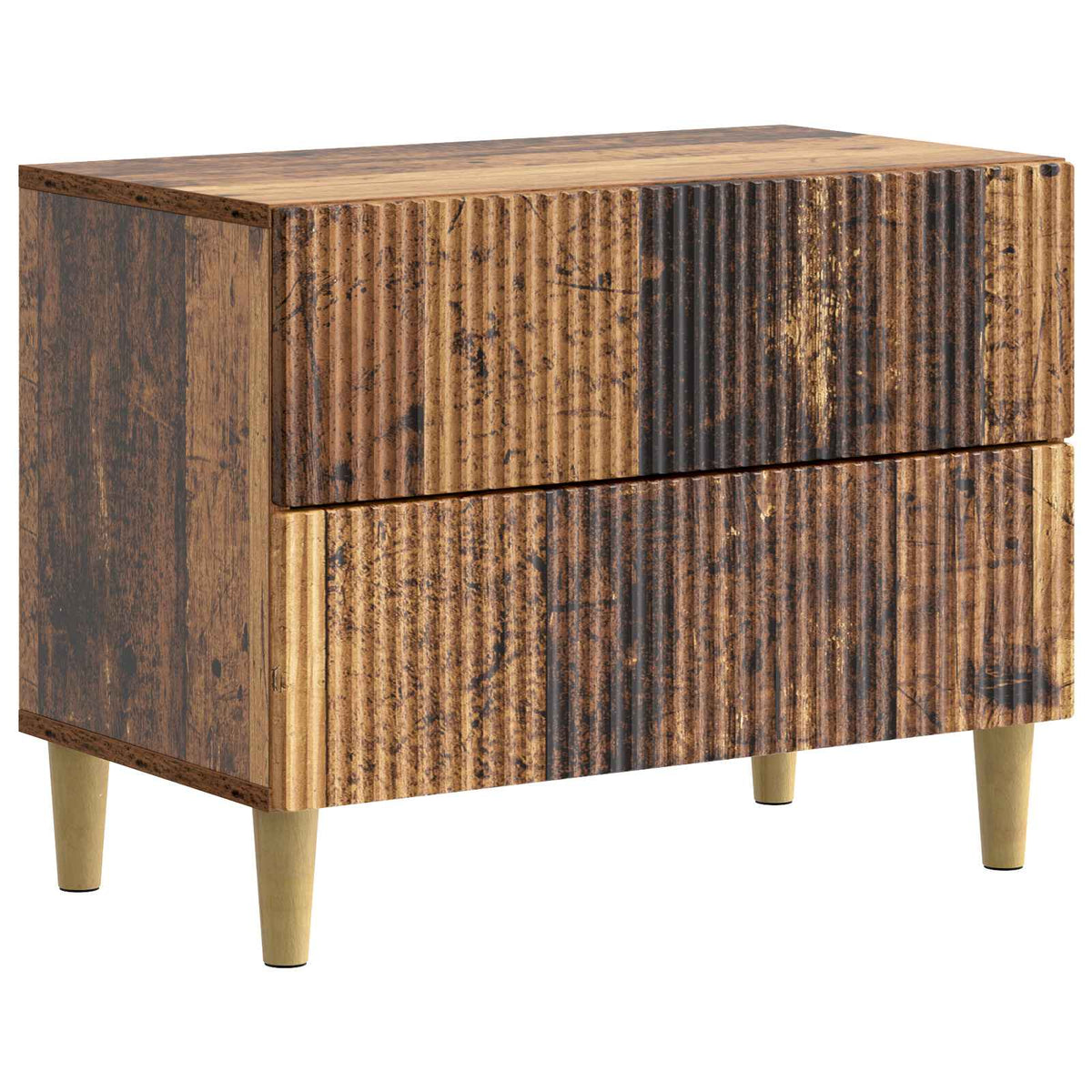 Nachttisch Altholz 62 x 34,5 x 48 cm Holzwerkstoff