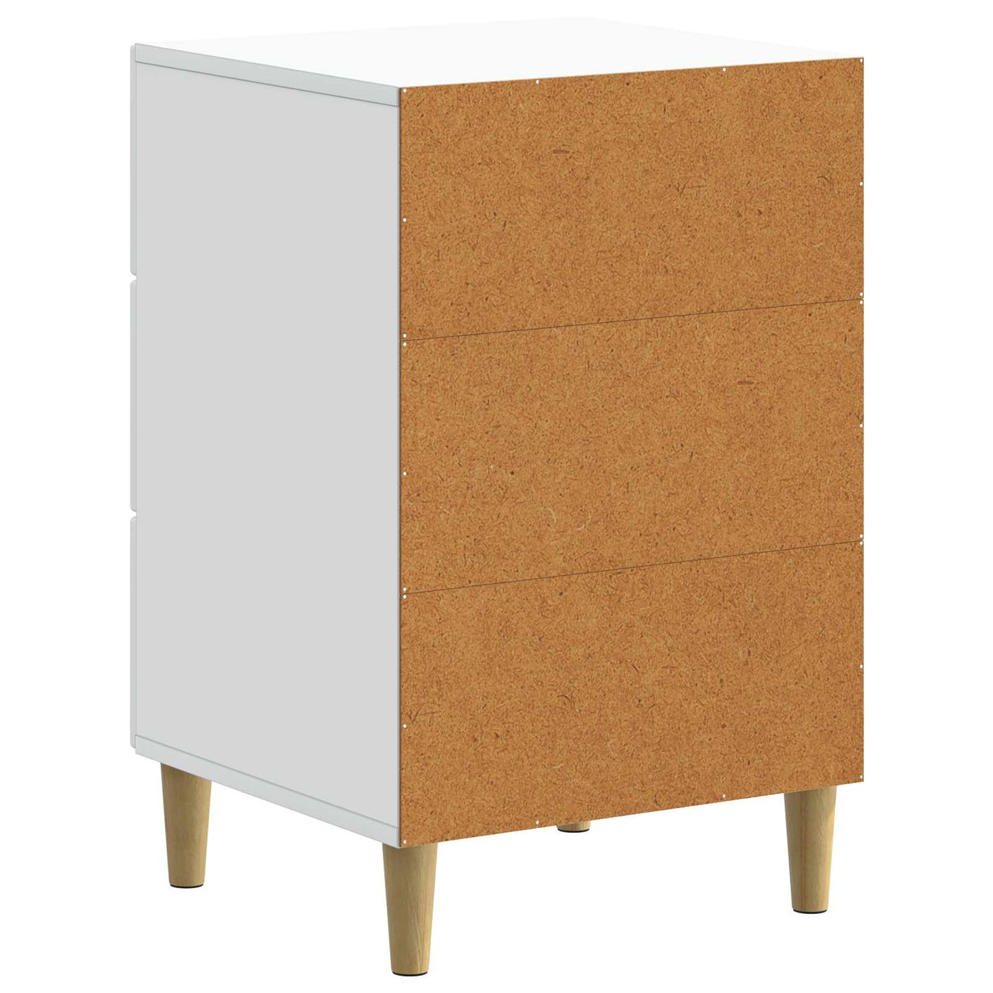 Nachttisch mit Schubladen Weiß 43 x 41 x 66,5 cm Holzwerkstoff