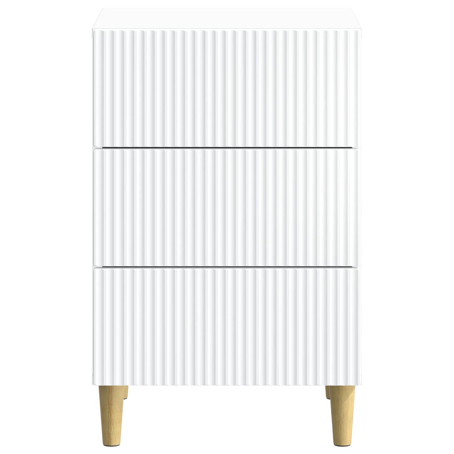 Nachttisch mit Schubladen Weiß 43 x 41 x 66,5 cm Holzwerkstoff