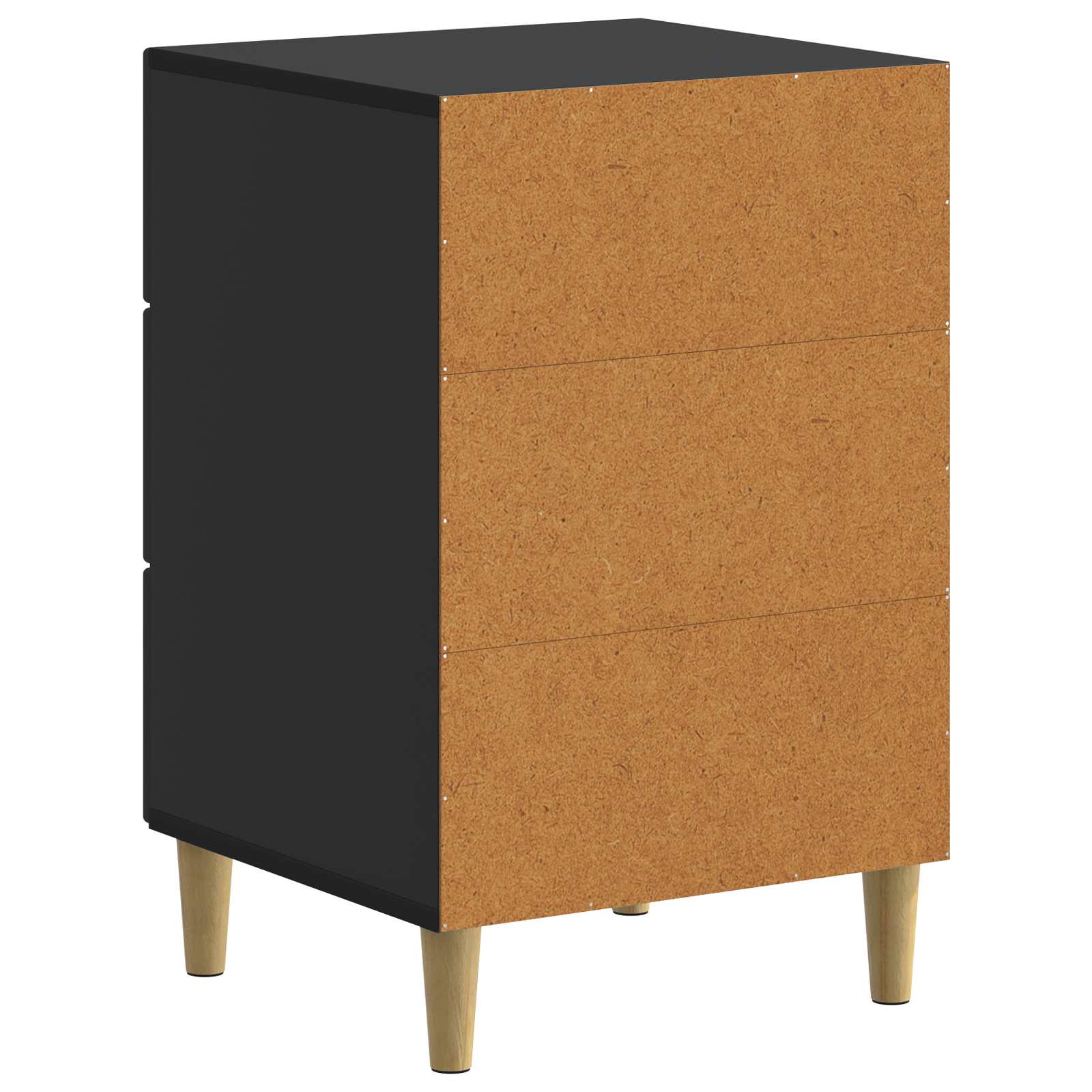 Nachttisch Schwarz 43 x 41 x 66,5 cm Holzwerkstoff