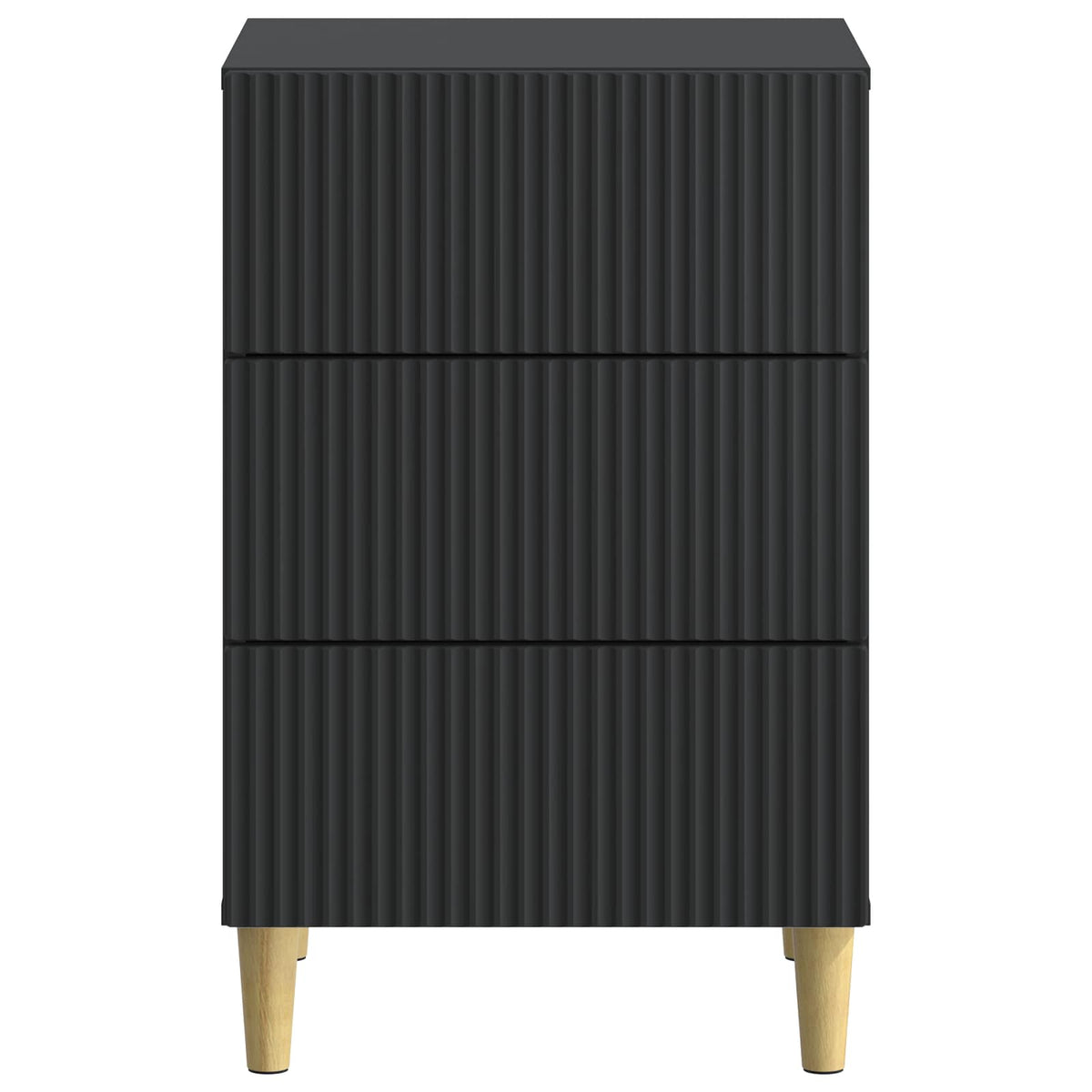 Nachttisch Schwarz 43 x 41 x 66,5 cm Holzwerkstoff