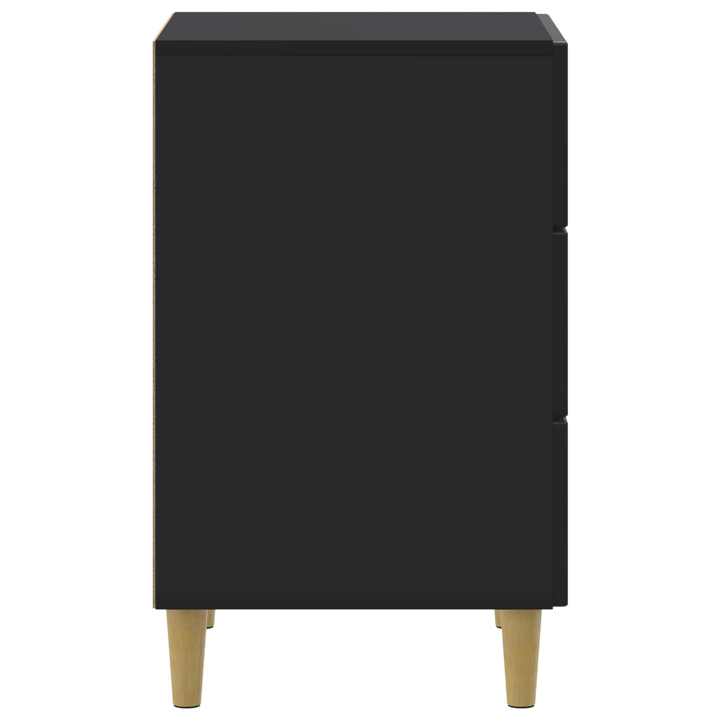 Nachttisch Schwarz 43 x 41 x 66,5 cm Holzwerkstoff