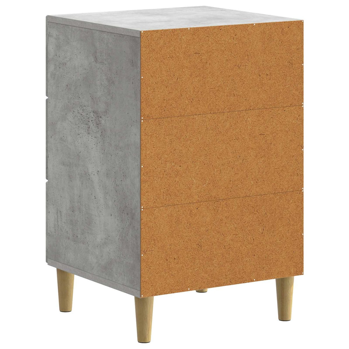Nachttisch Betongrau 43 x 41 x 66,5 cm Holzwerkstoff