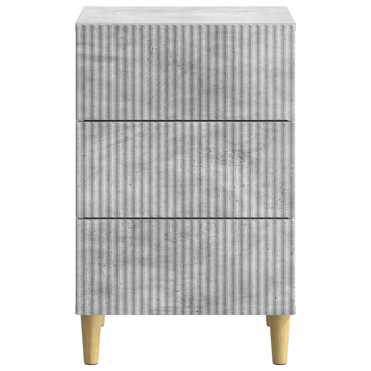 Nachttisch Betongrau 43 x 41 x 66,5 cm Holzwerkstoff