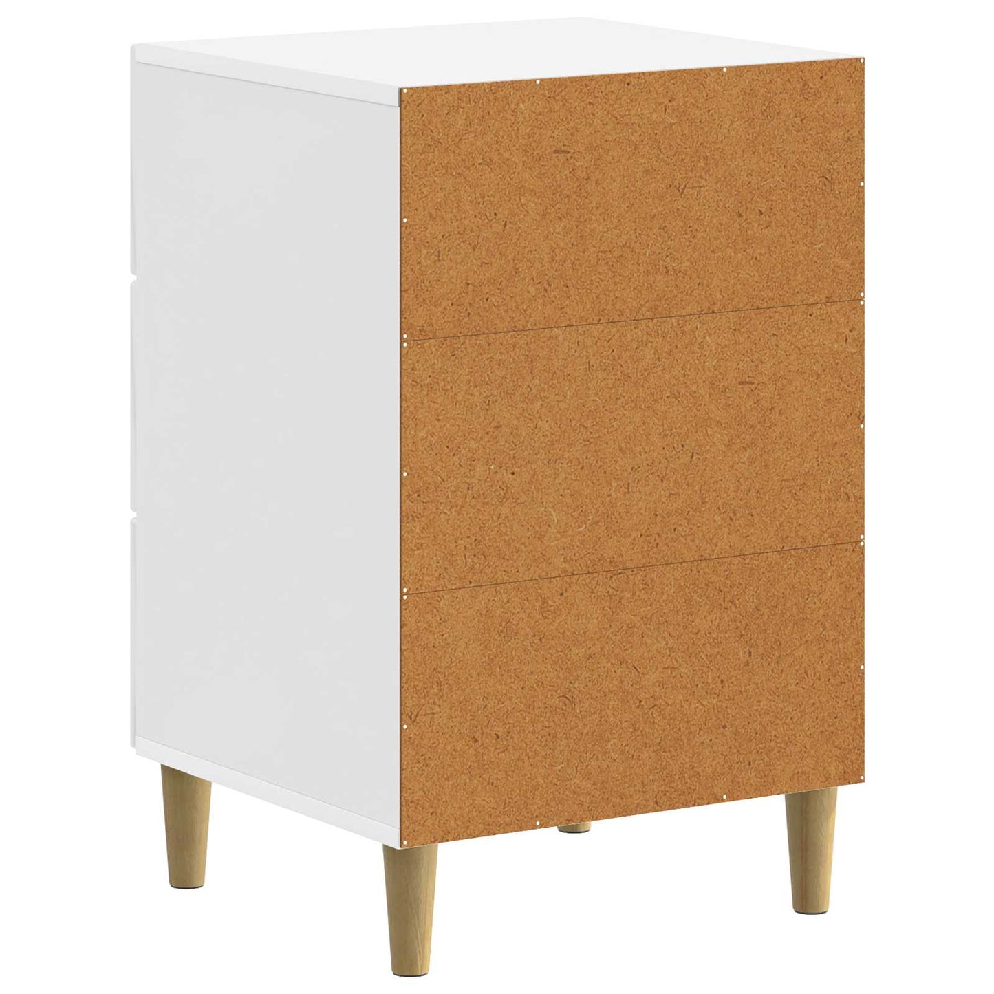Nachttisch Hochglanz Weiß 43 x 41 x 66,5 cm Holzwerkstoff