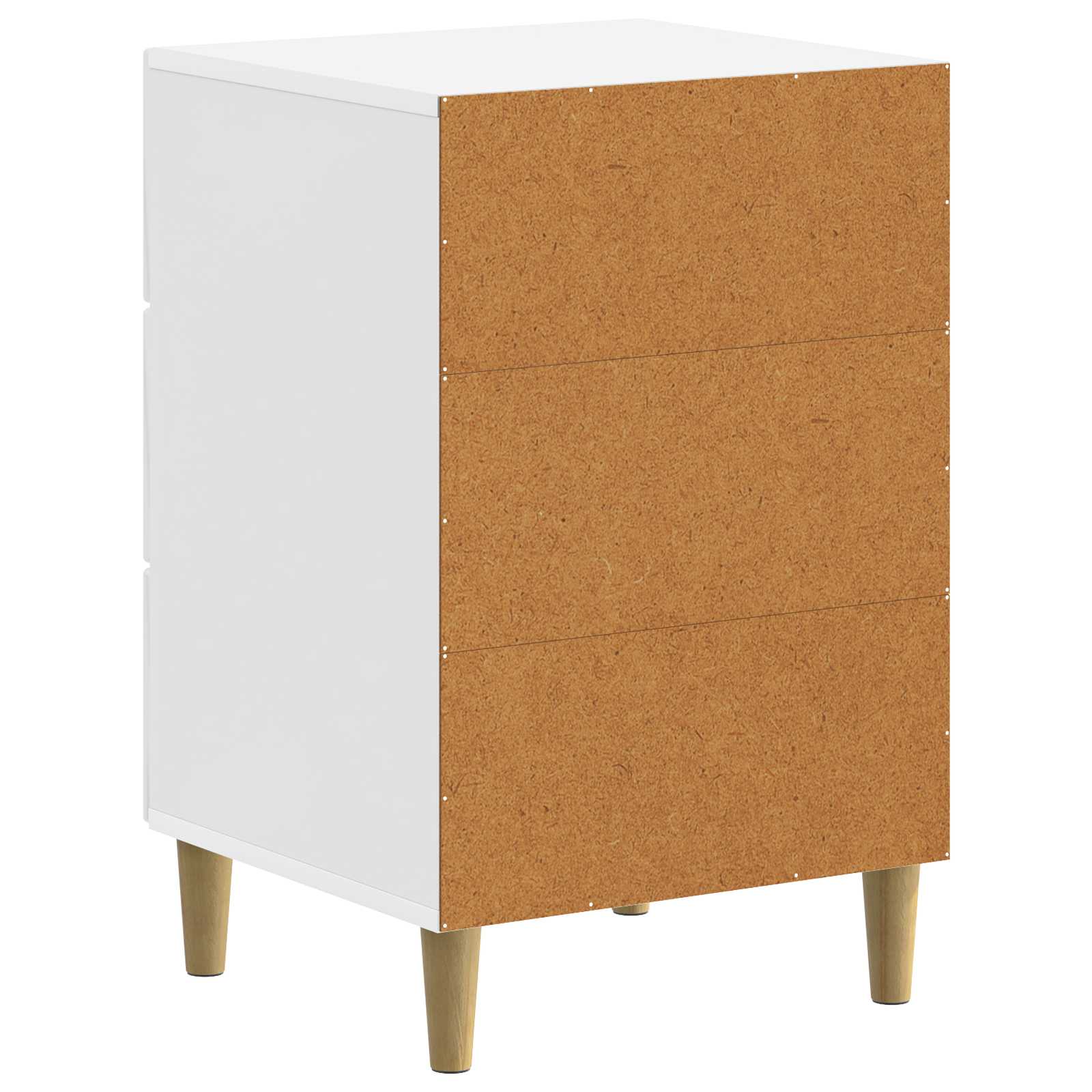 Nachttisch Hochglanz Weiß 43 x 41 x 66,5 cm Holzwerkstoff