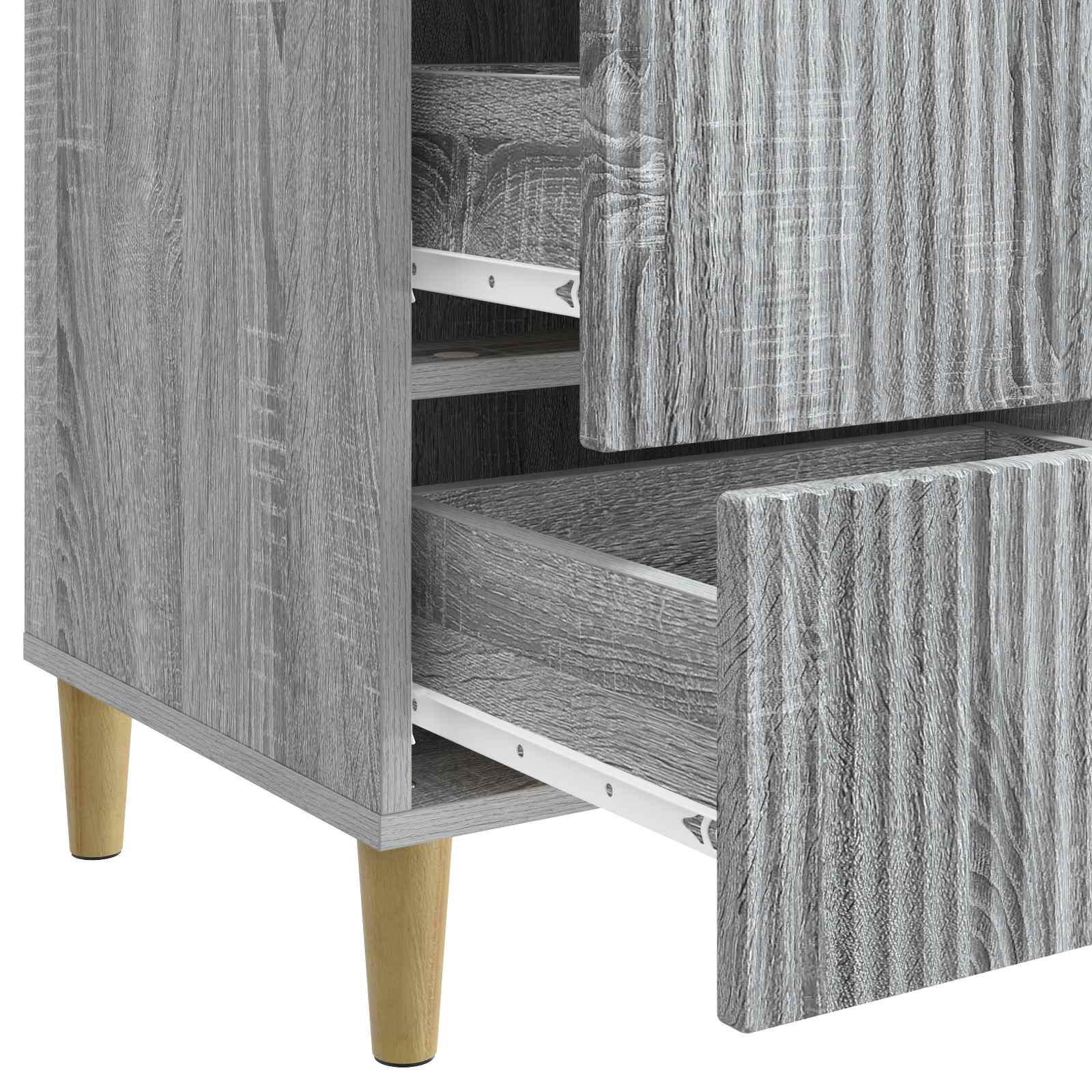 Nachttisch Sonoma-Grau 43 x 41 x 66,5 cm Holzwerkstoff