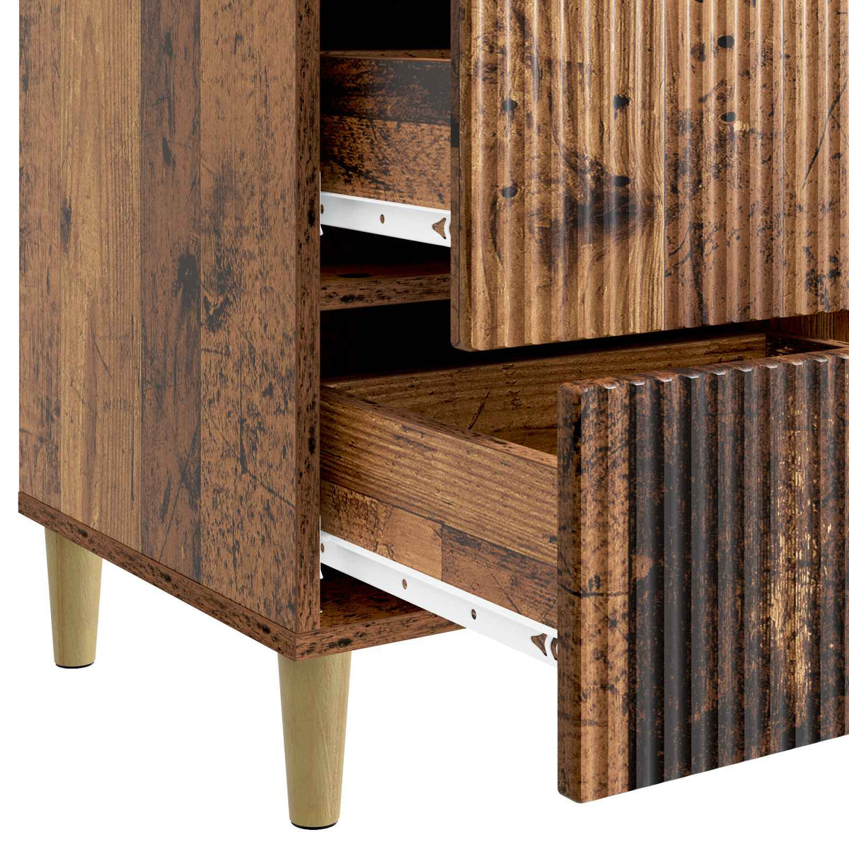 Nachttisch Altholz 43 x 41 x 66,5 cm Holzwerkstoff