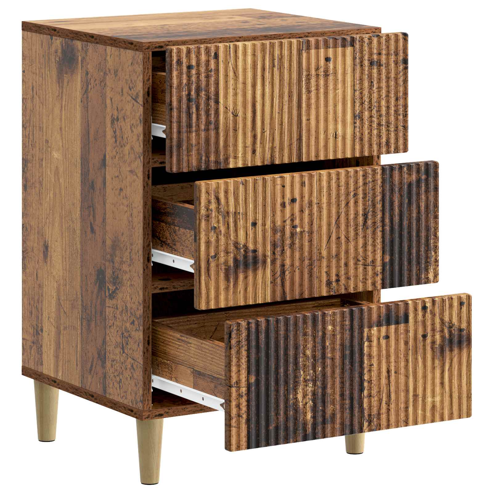 Nachttisch Altholz 43 x 41 x 66,5 cm Holzwerkstoff