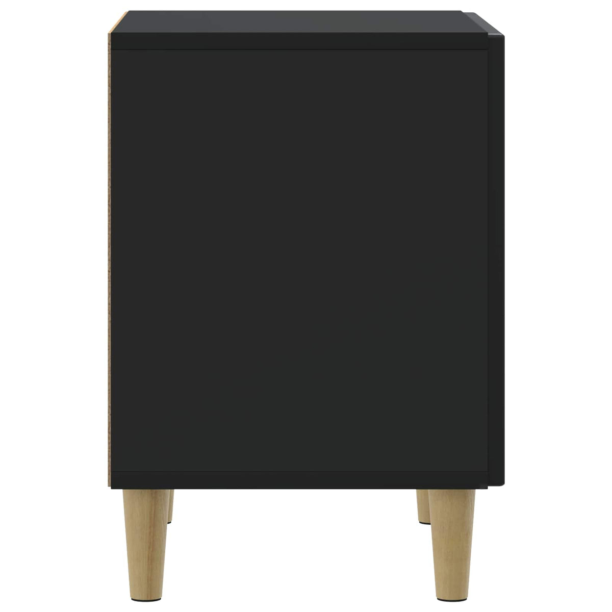 Nachttisch Schwarz 43 x 34,5 x 50 cm Holzwerkstoff