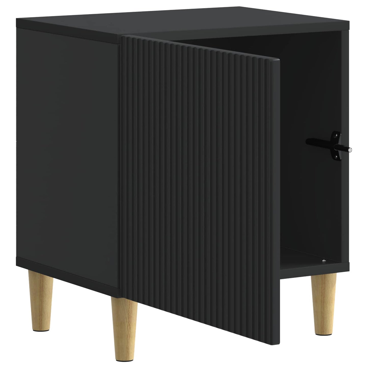 Nachttisch 2 stk. Schwarz 43 x 34,5 x 50 cm Holzwerkstoff