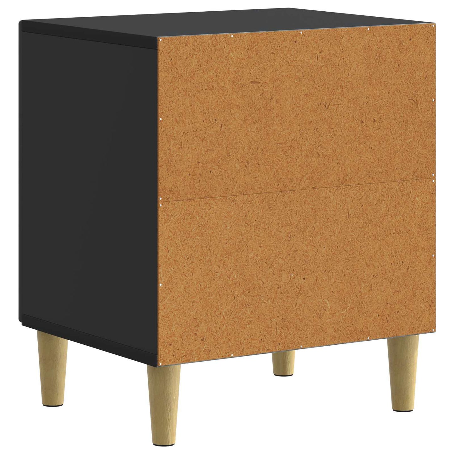 Nachttisch 2 stk. Schwarz 43 x 34,5 x 50 cm Holzwerkstoff