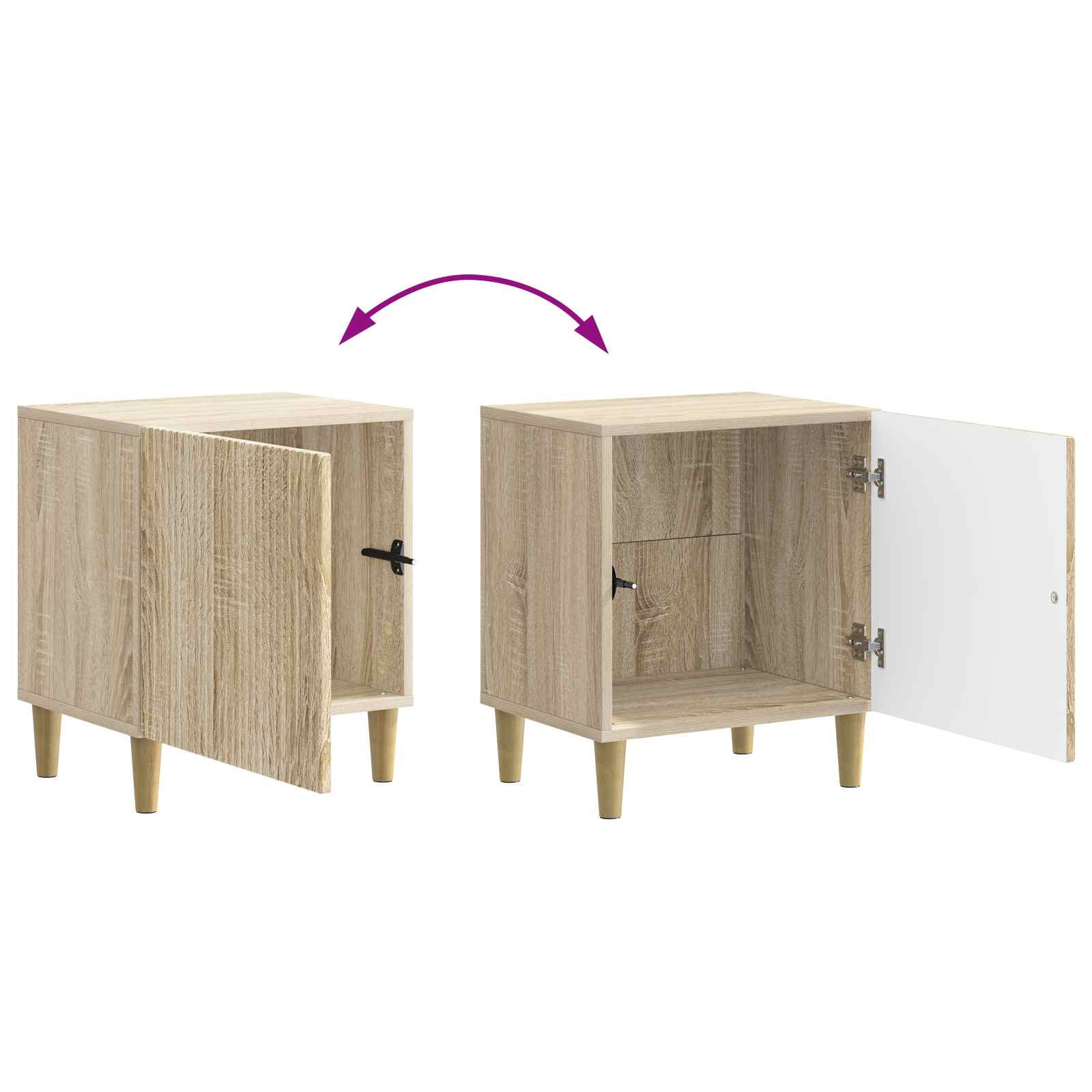 Nachttisch Sonoma-Eiche 43 x 34,5 x 50 cm Holzwerkstoff