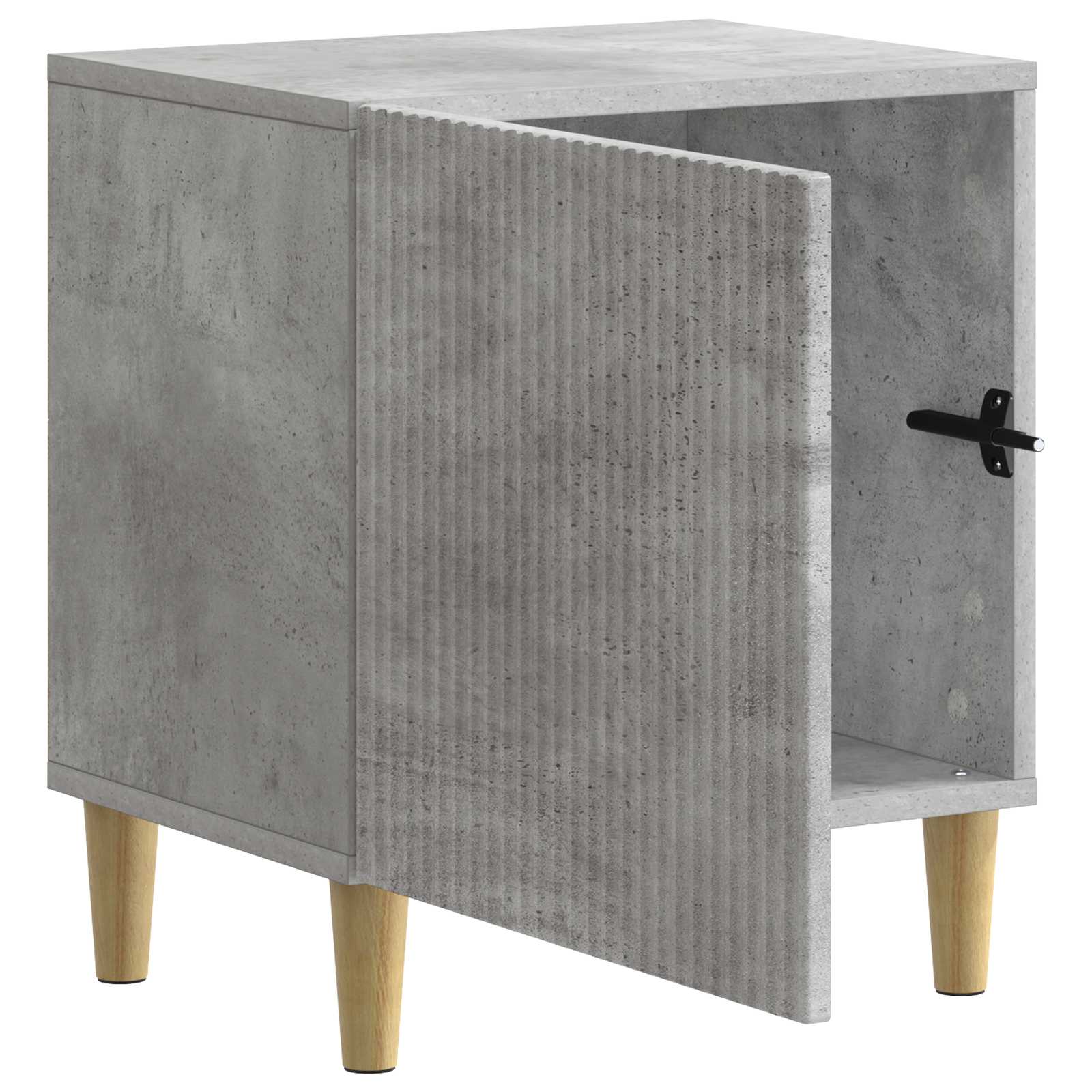 Nachttisch 2 stk. Betongrau 43 x 34,5 x 50 cm Holzwerkstoff