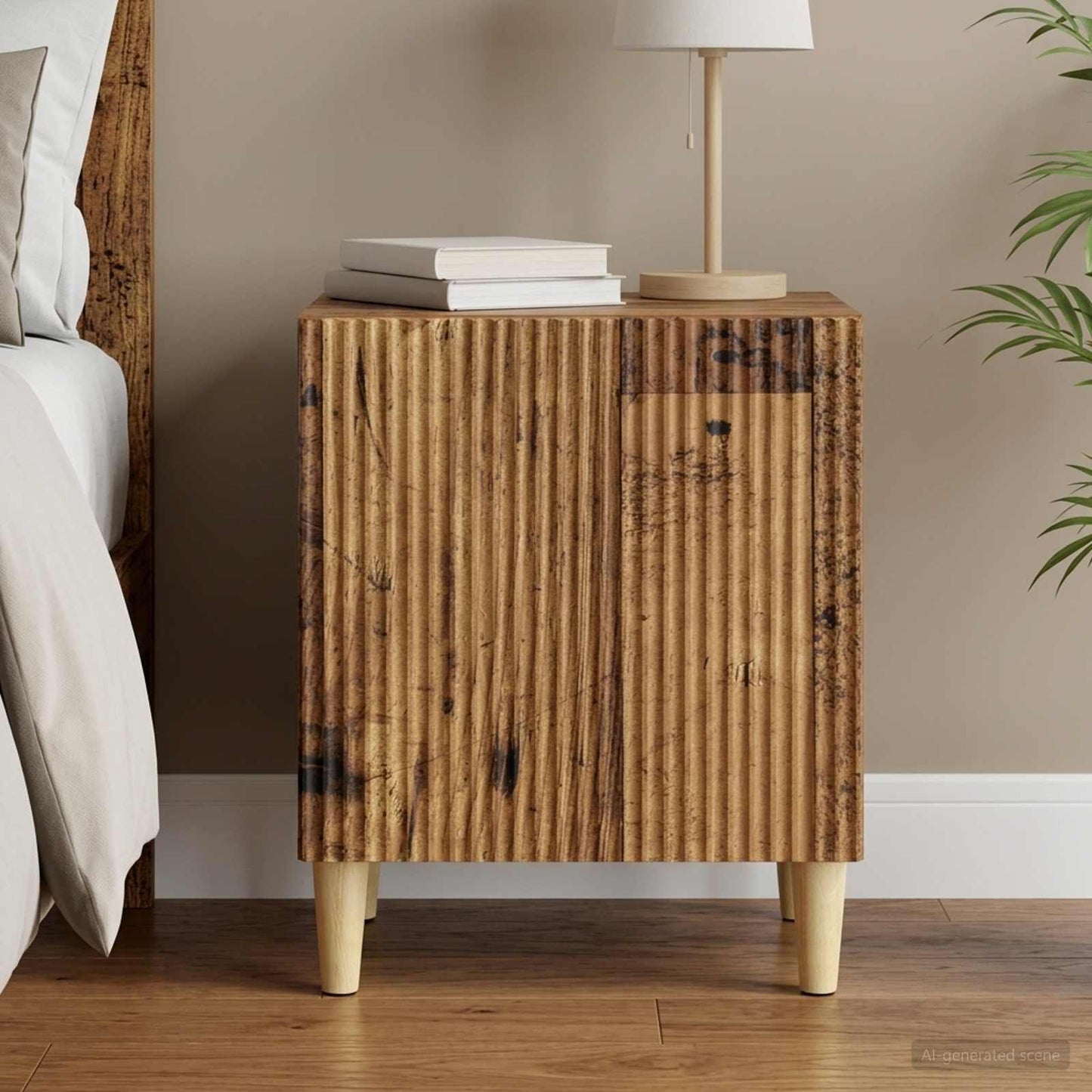 Nachttisch Altholz 43 x 34,5 x 50 cm Holzwerkstoff