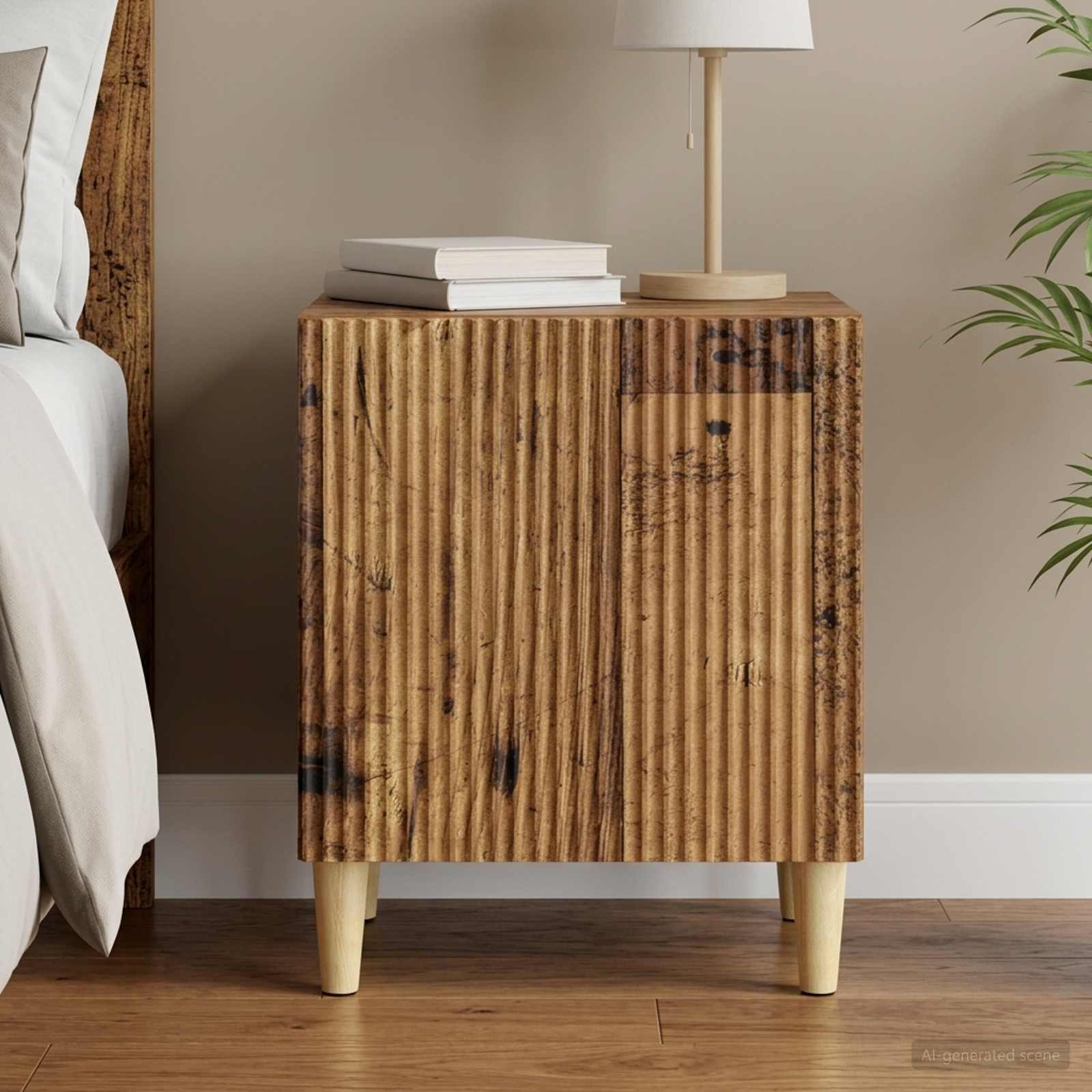 Nachttisch Altholz 43 x 34,5 x 50 cm Holzwerkstoff