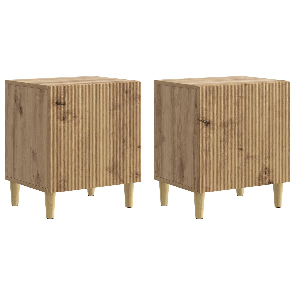 Nachttisch 2 stk. Artisan-Eiche 43 x 34,5 x 50 cm Holzwerkstoff