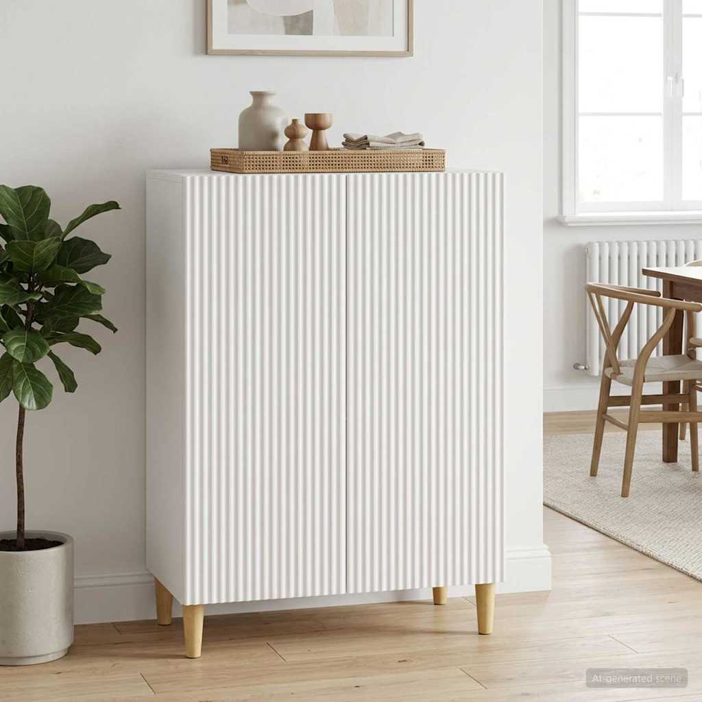 Sideboard Weiß 66 x 34,5 x 90 cm Holzwerkstoff