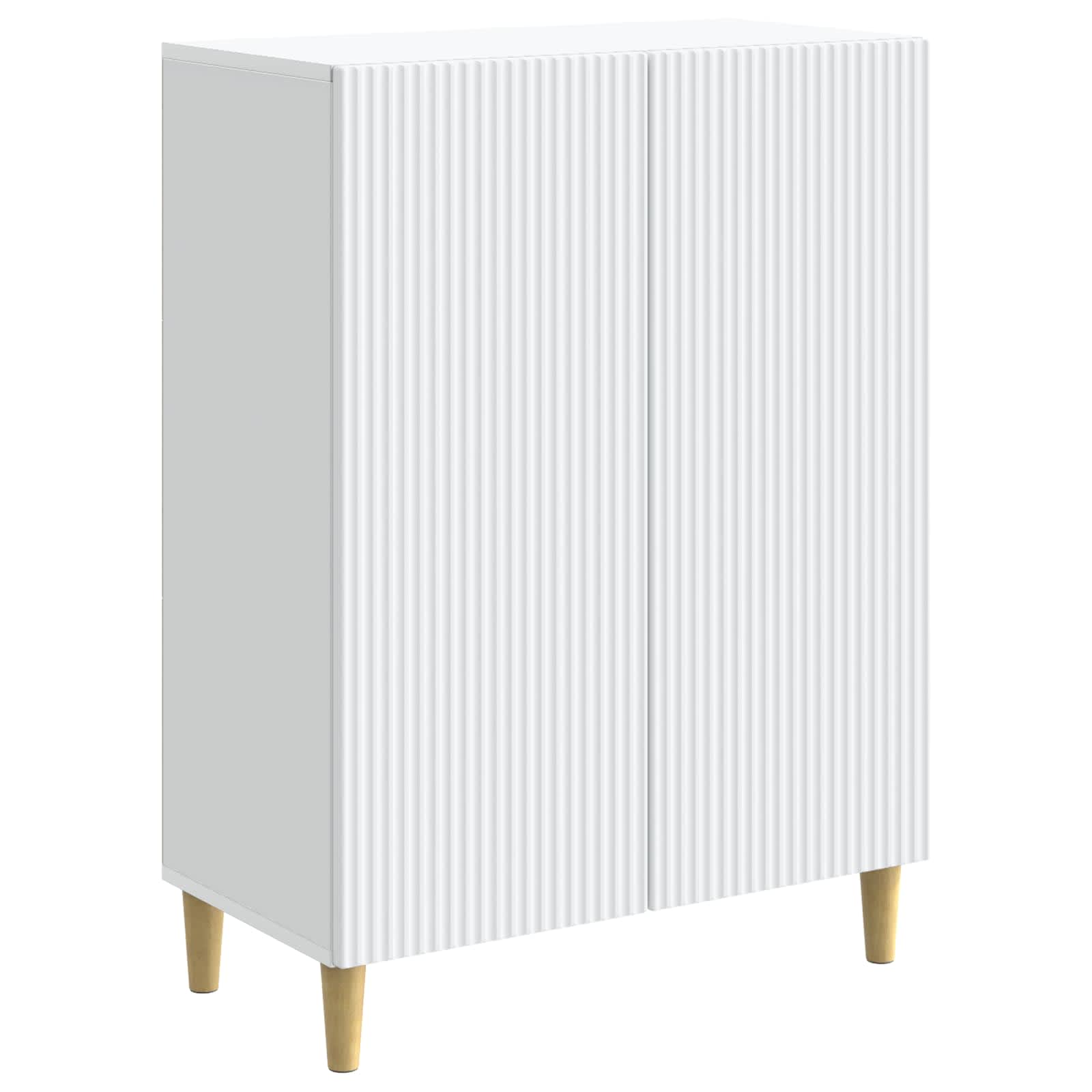 Sideboard Weiß 66 x 34,5 x 90 cm Holzwerkstoff
