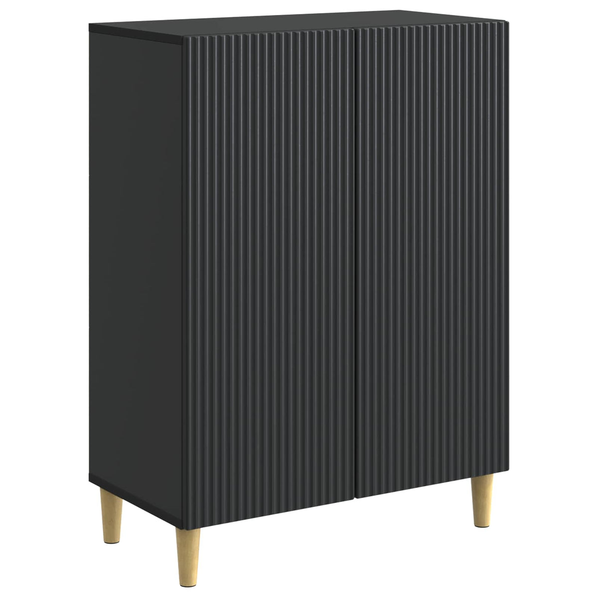 Sideboard Schwarz 66 x 34,5 x 90 cm Holzwerkstoff