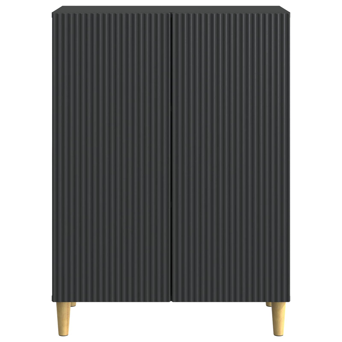 Sideboard Schwarz 66 x 34,5 x 90 cm Holzwerkstoff