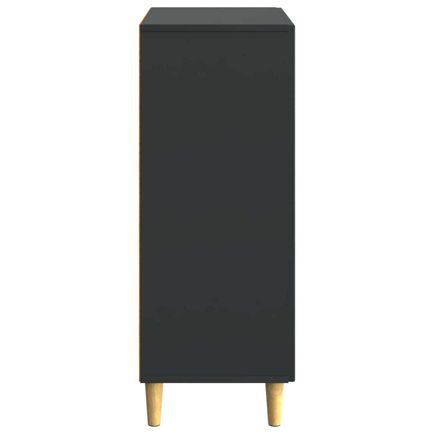 Sideboard Schwarz 66 x 34,5 x 90 cm Holzwerkstoff