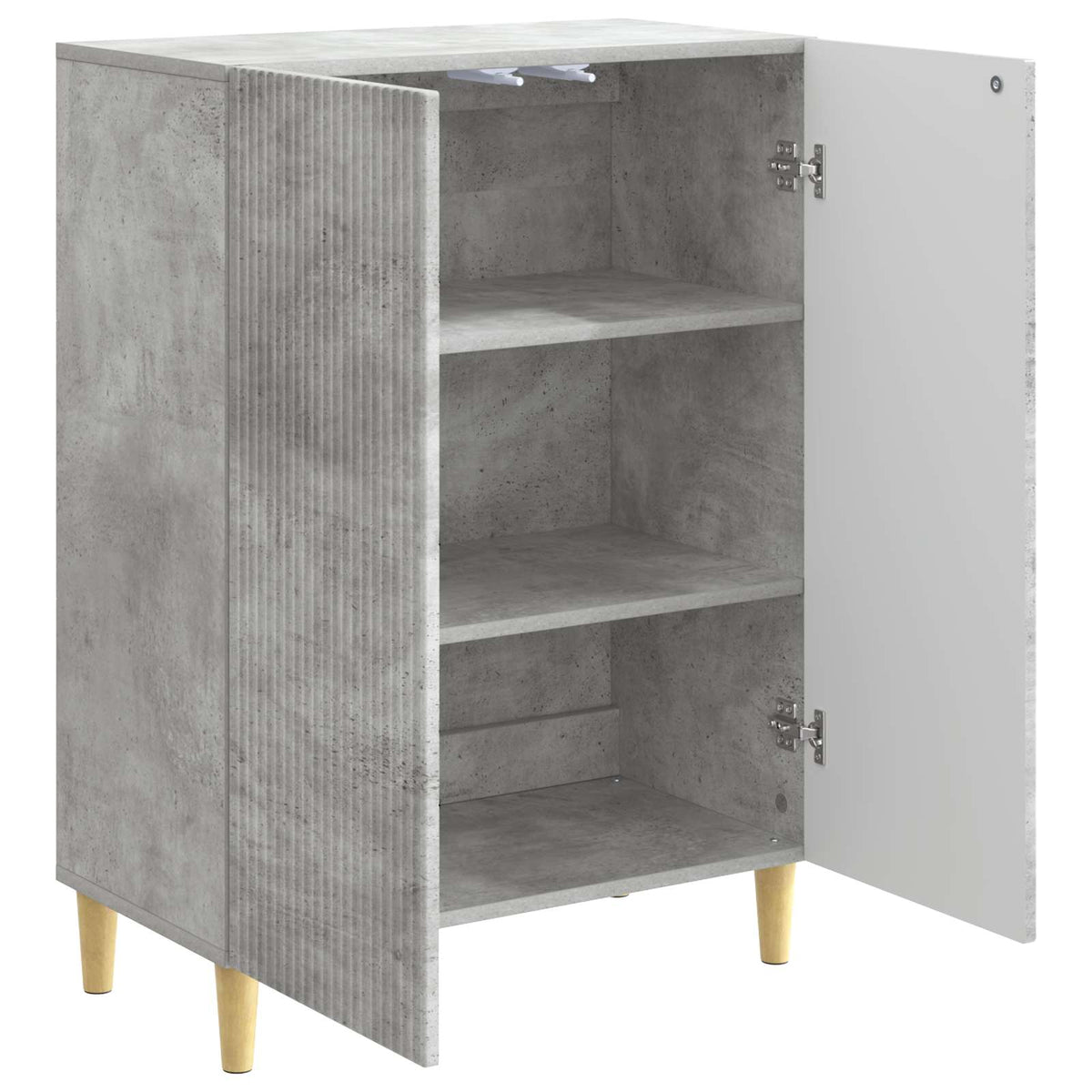 Sideboard Betongrau 66 x 34,5 x 90 cm Holzwerkstoff