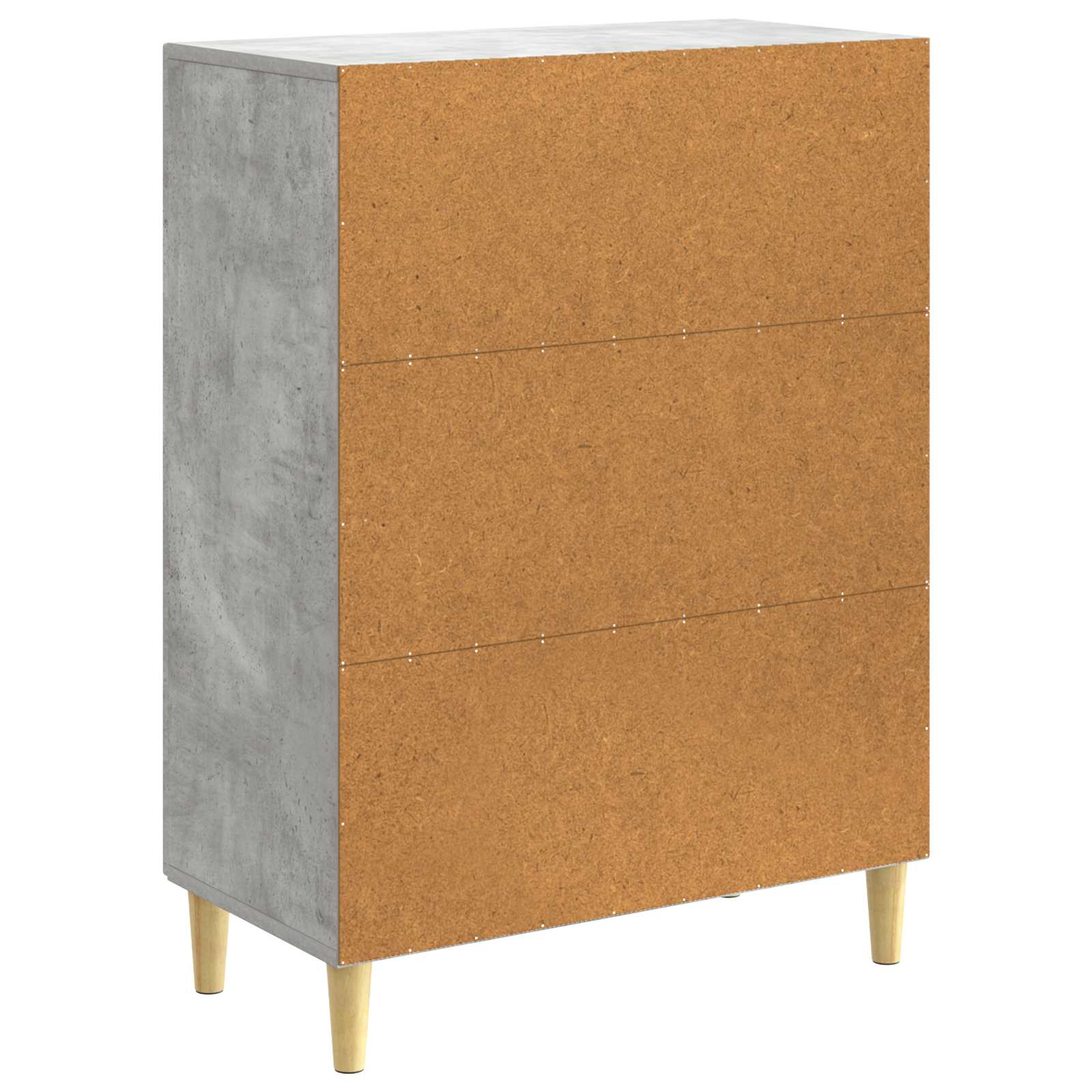 Sideboard Betongrau 66 x 34,5 x 90 cm Holzwerkstoff