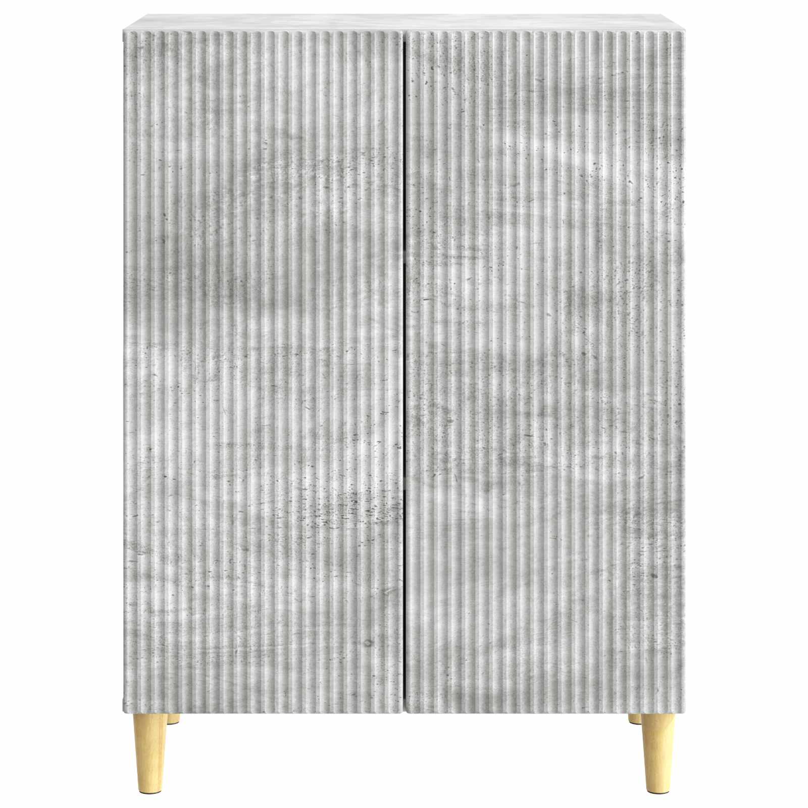 Sideboard Betongrau 66 x 34,5 x 90 cm Holzwerkstoff