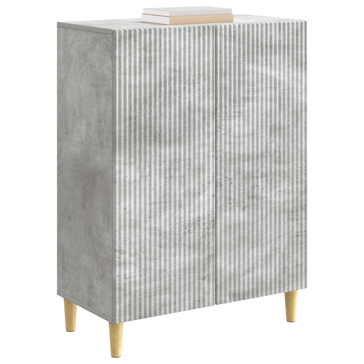 Sideboard Betongrau 66 x 34,5 x 90 cm Holzwerkstoff