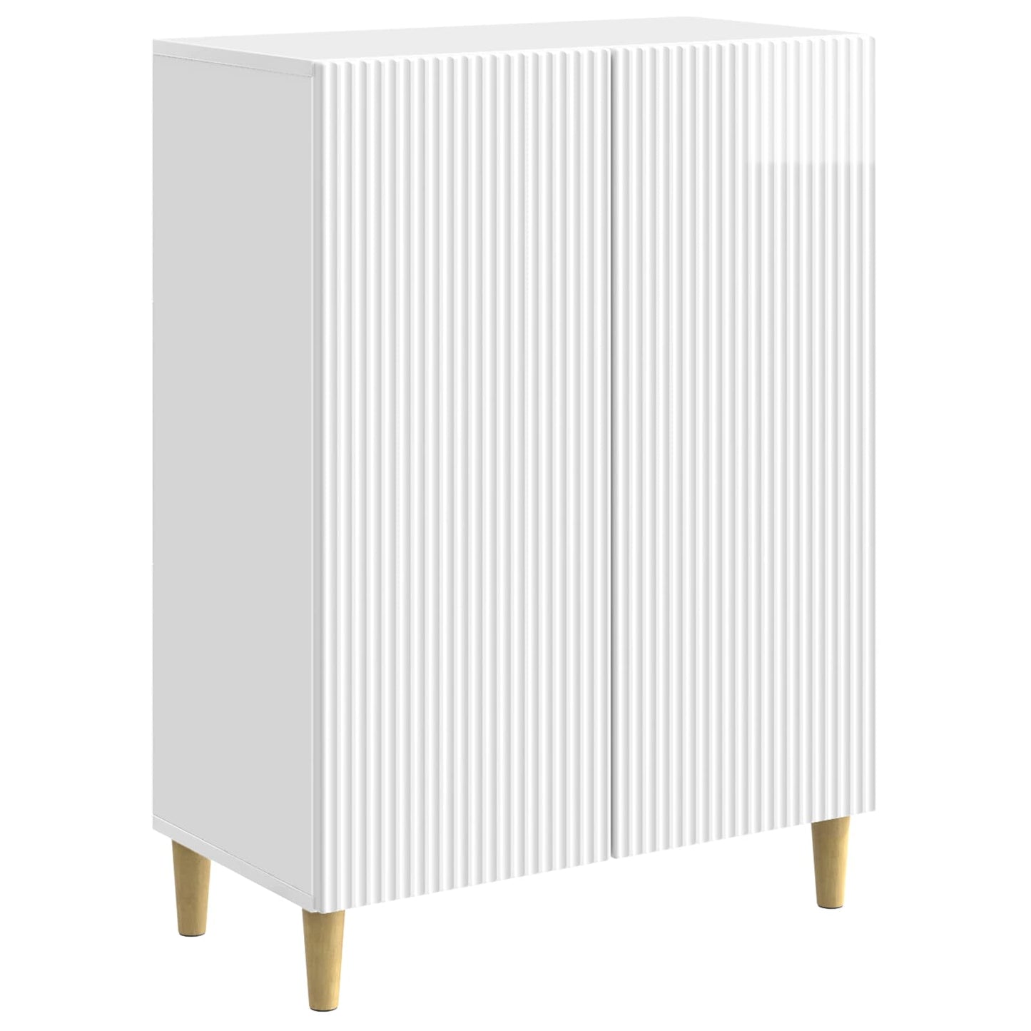 Sideboard Hochglanz Weiß 66 x 34,5 x 90 cm Holzwerkstoff
