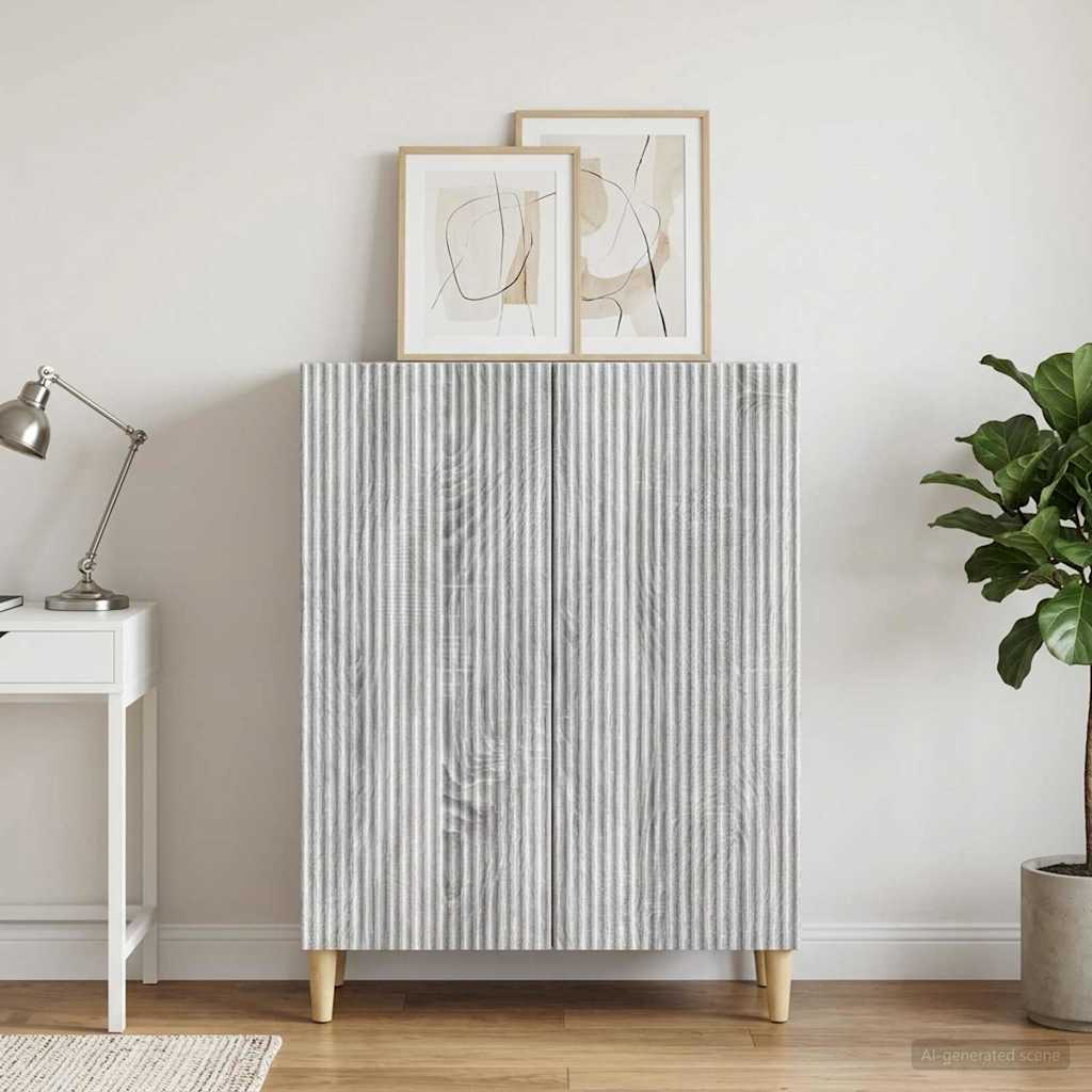 Sideboard Sonoma-Grau 66 x 34,5 x 90 cm Holzwerkstoff
