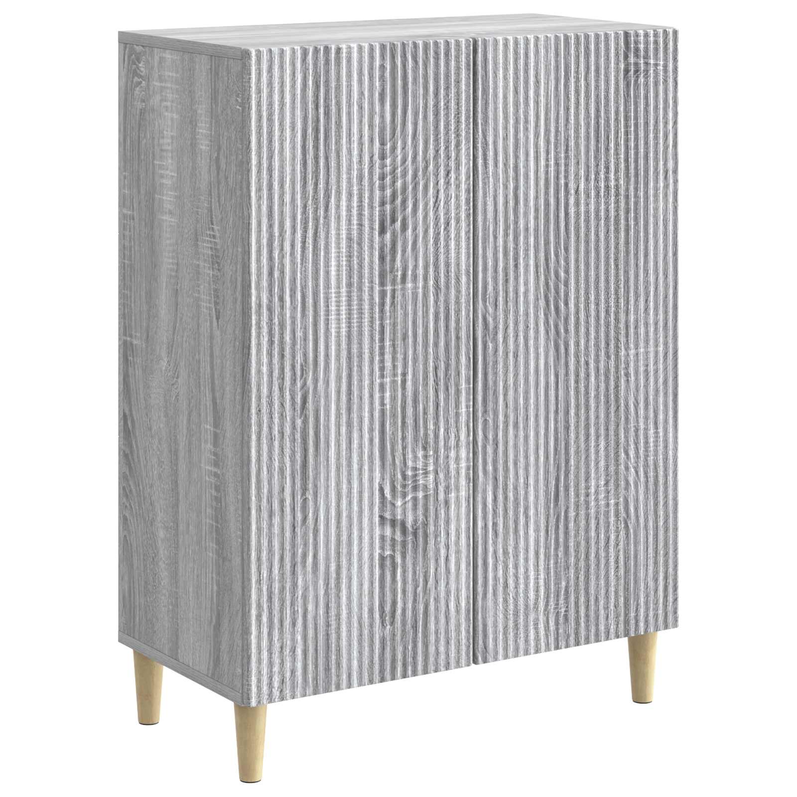 Sideboard Sonoma-Grau 66 x 34,5 x 90 cm Holzwerkstoff