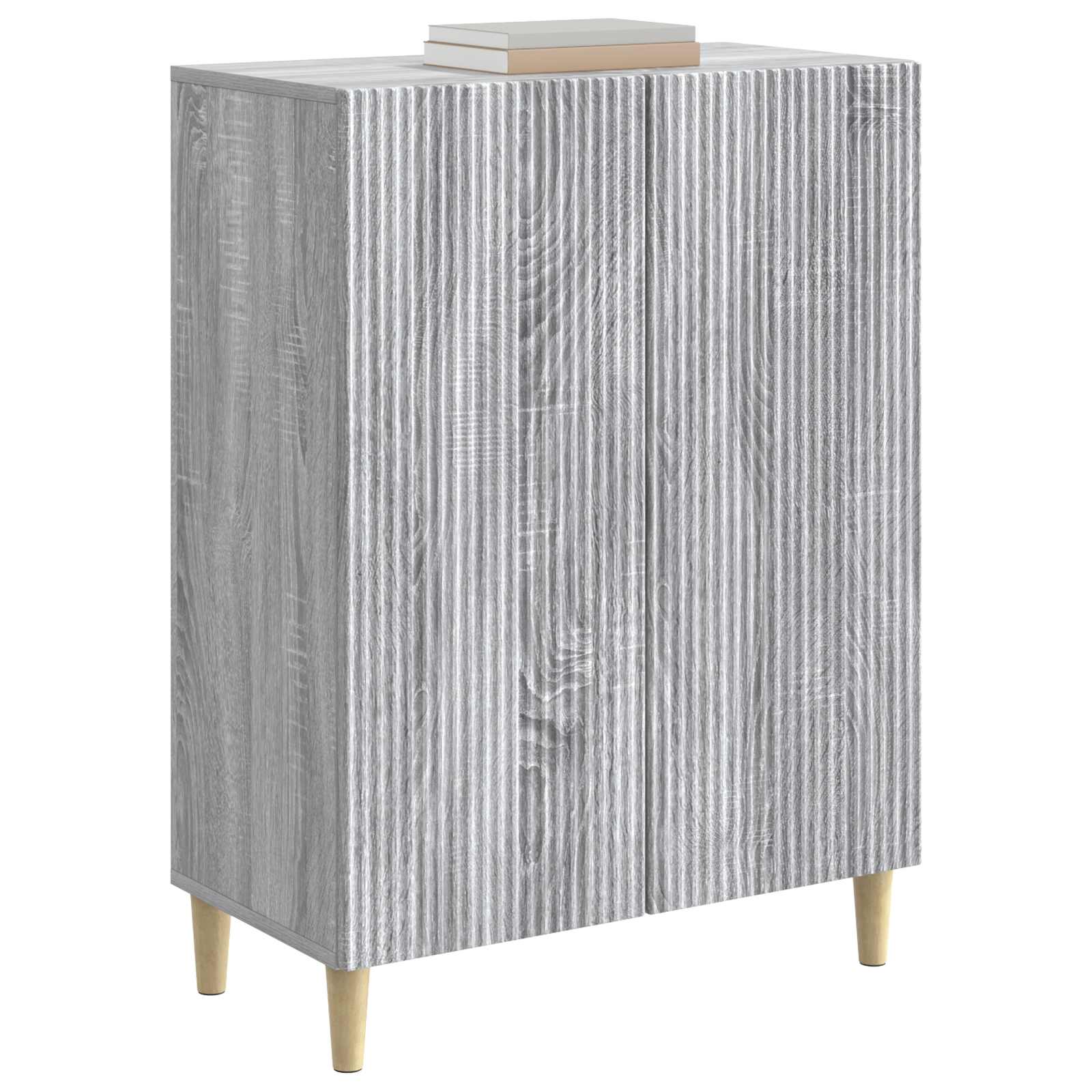 Sideboard Sonoma-Grau 66 x 34,5 x 90 cm Holzwerkstoff