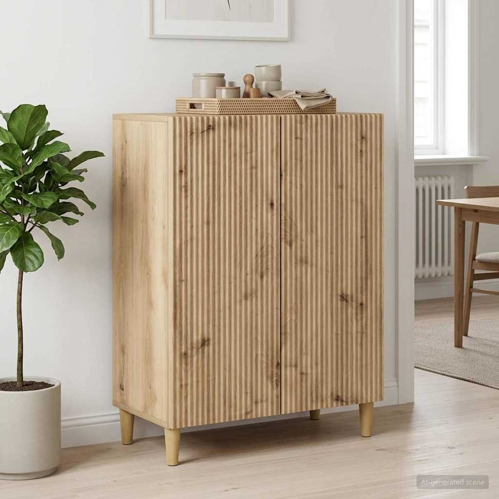 Sideboard Artisan-Eiche 66 x 34,5 x 90 cm Holzwerkstoff