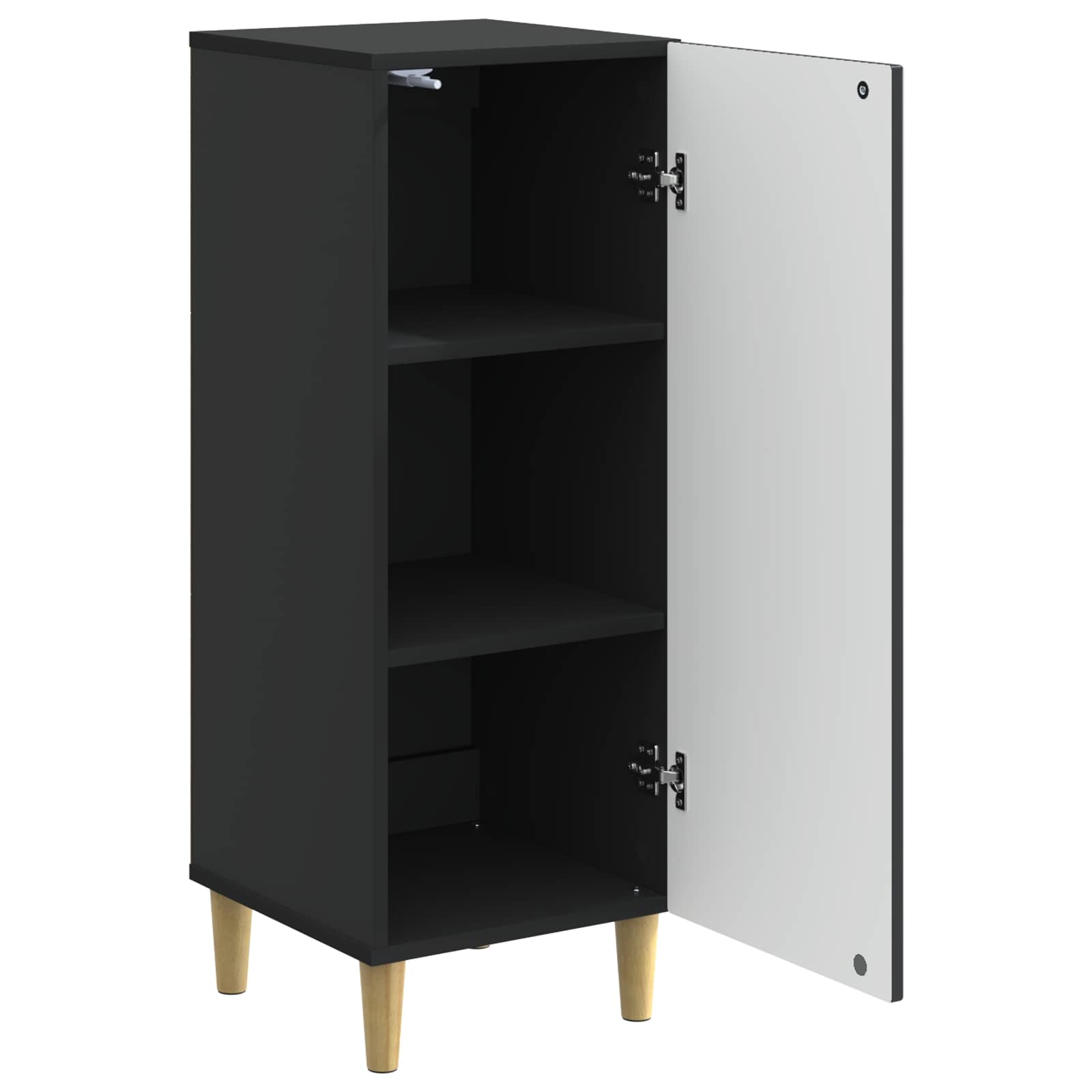 Sideboard Schwarz 33 x 34,5 x 90 cm Holzwerkstoff