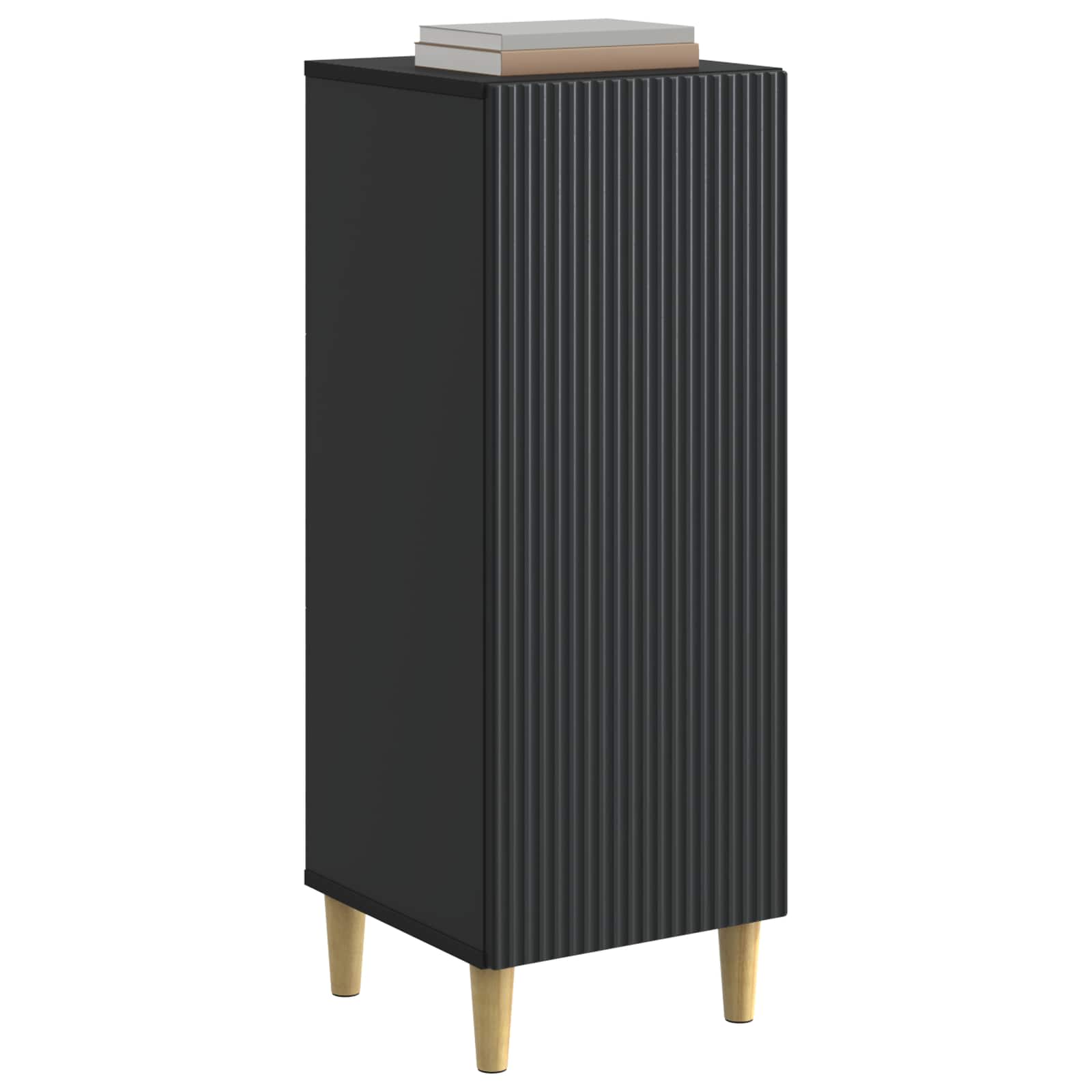 Sideboard Schwarz 33 x 34,5 x 90 cm Holzwerkstoff