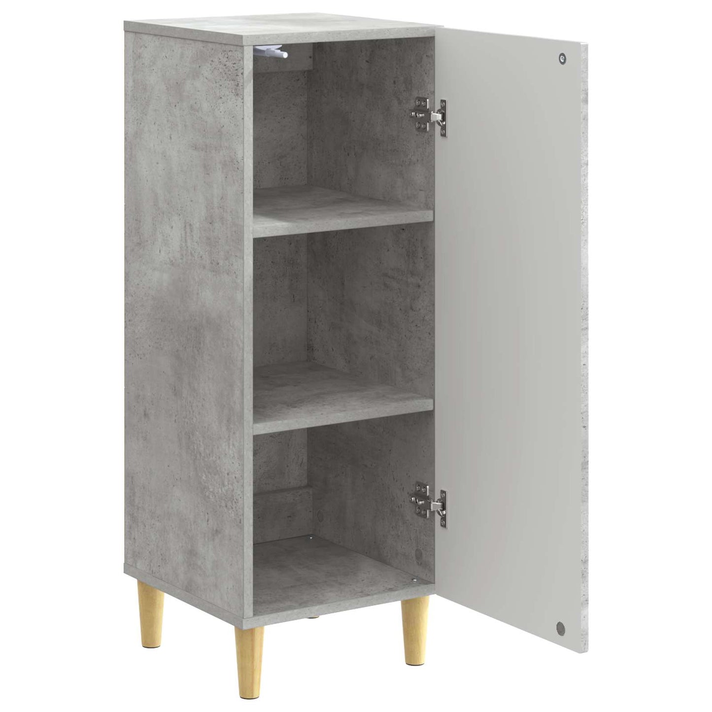 Sideboard Betongrau 33 x 34,5 x 90 cm Holzwerkstoff