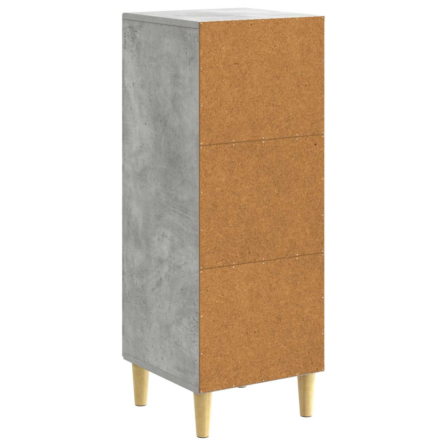 Sideboard Betongrau 33 x 34,5 x 90 cm Holzwerkstoff