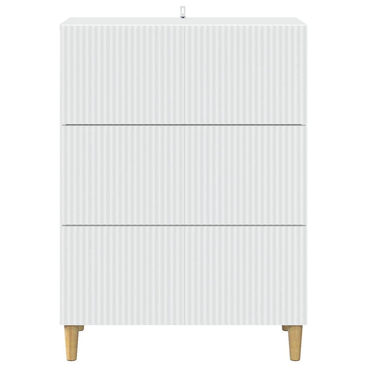 Schubladenschrank Weiß 66 x 34,5 x 90 cm Holzwerkstoff
